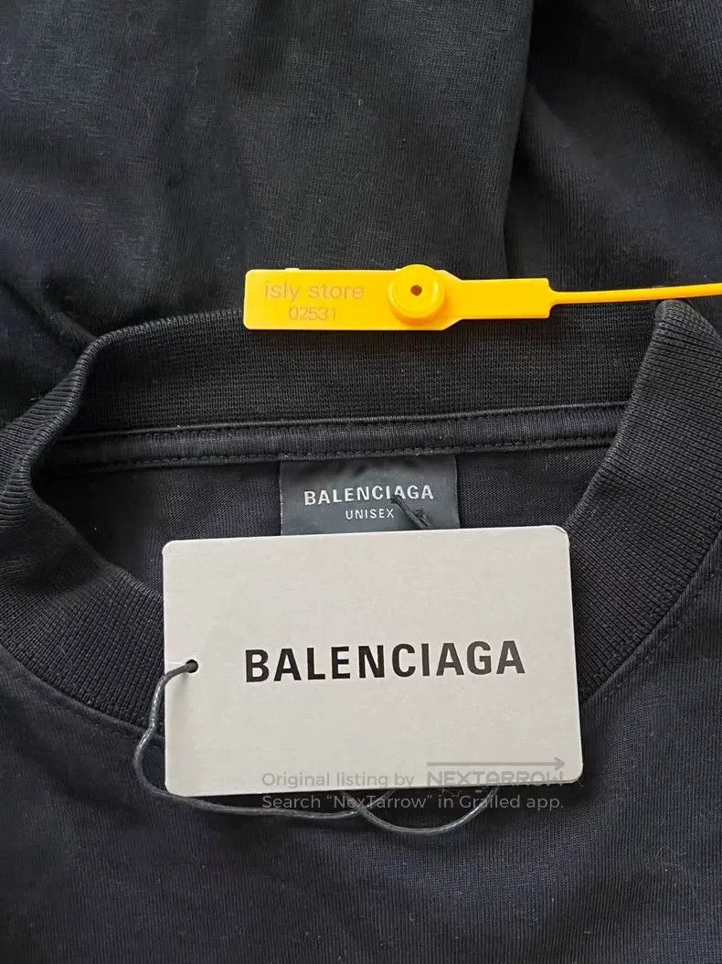 Balenciaga Balenciaga Solid Color Letter Printed Round Neck Short Sle Size US M / EU 48-50 / 2 - 5 Thumbnail