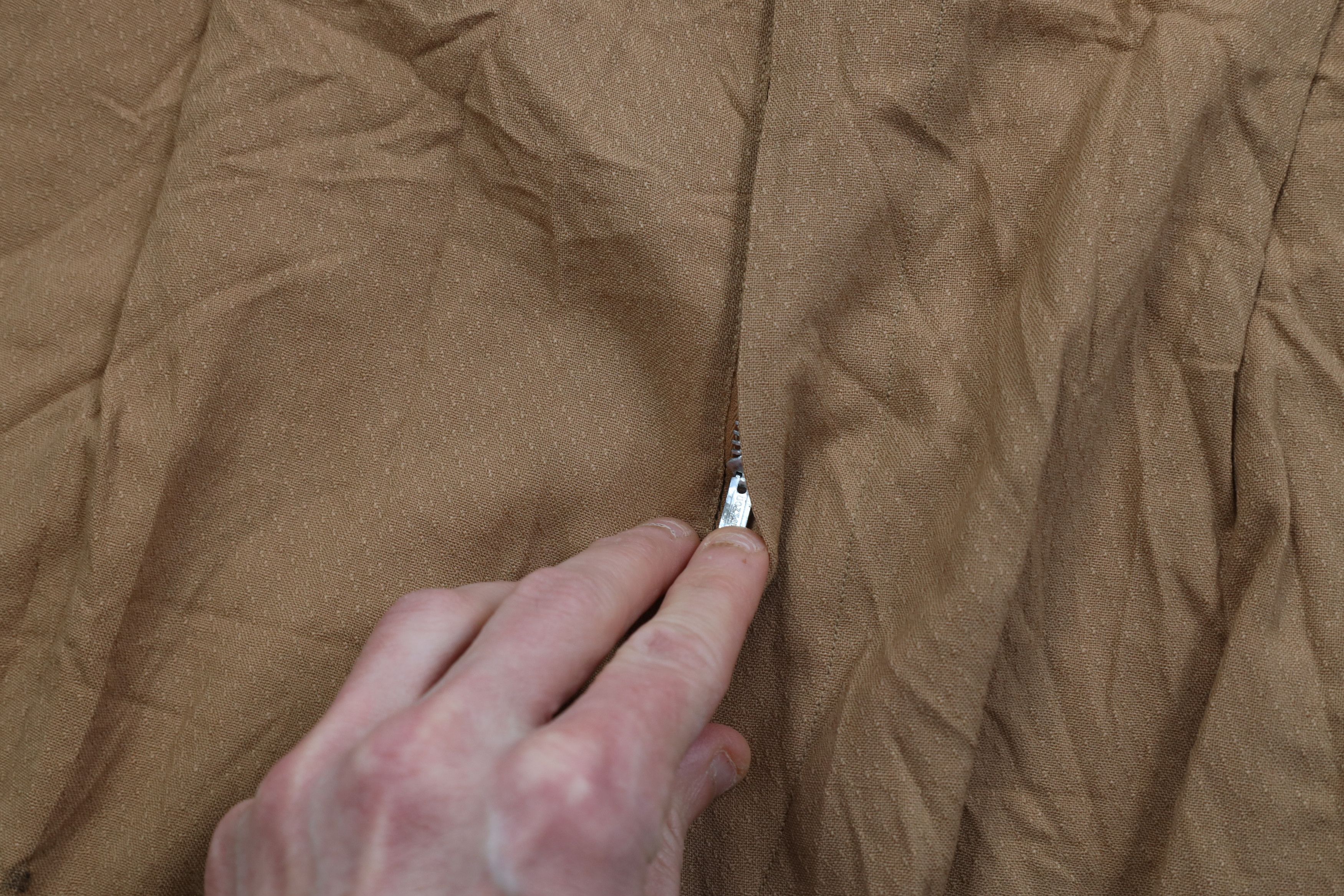 Vintage Vintage 50s Rockabilly Brocade Rayon Gabardine Chino Pants Size US 36 / EU 52 - 8 Thumbnail