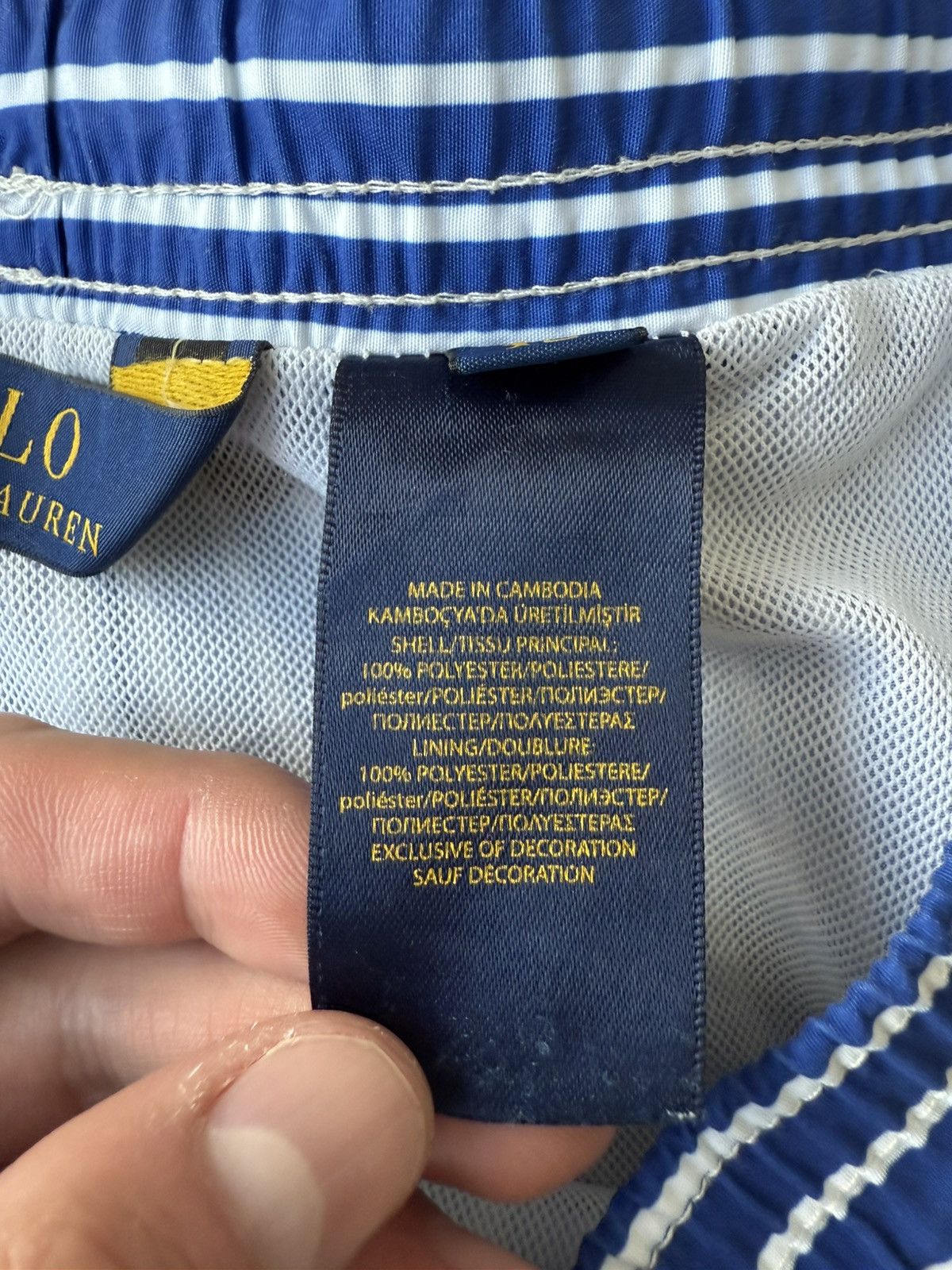Polo Ralph Lauren Vintage Polo Ralph Lauren Striped Swim Shorts Size US 36 / EU 52 - 5 Thumbnail