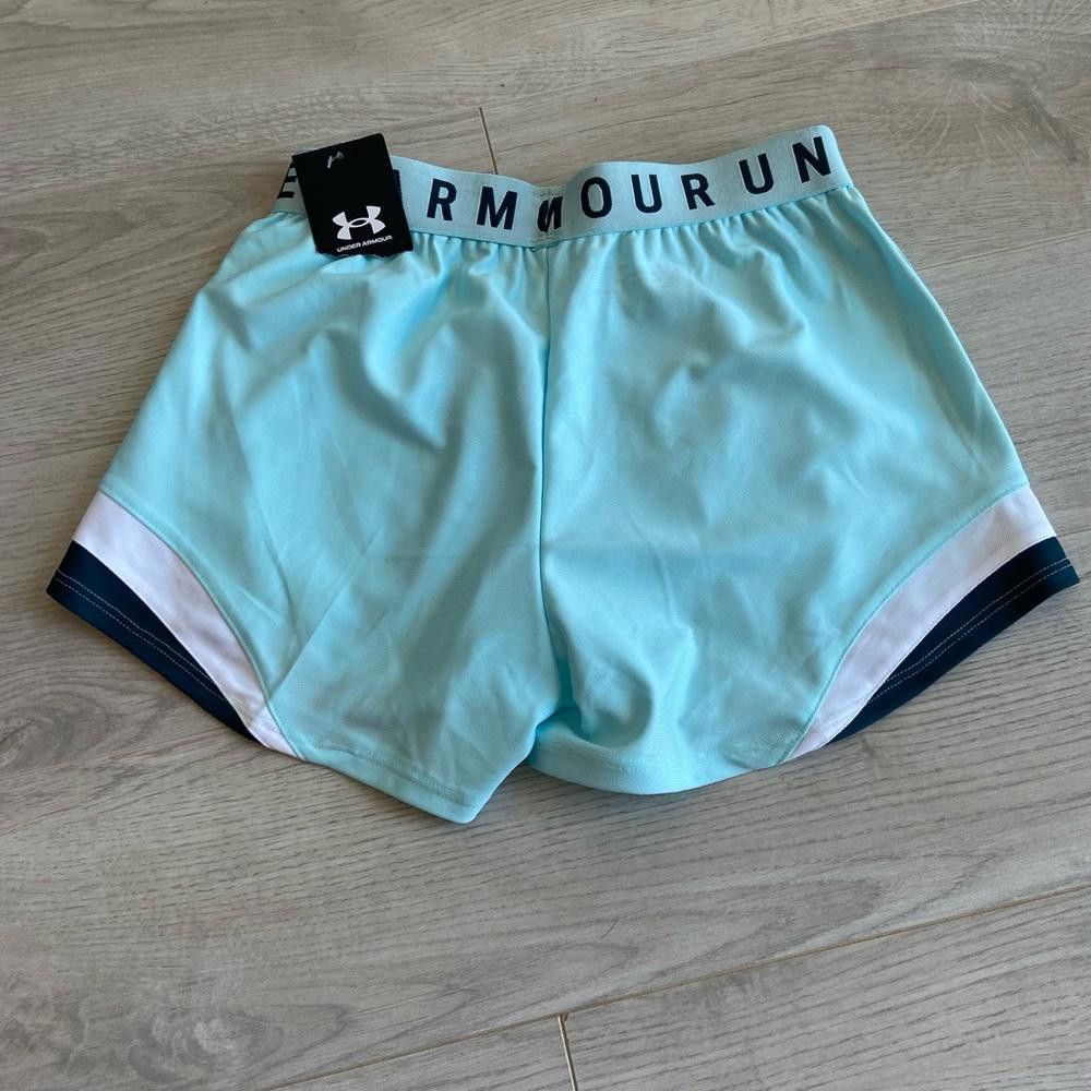 Under Armour Under Armour Blue Black and White Play Up Workout Shorts Size 26" / US 2 / IT 38 - 3 Thumbnail