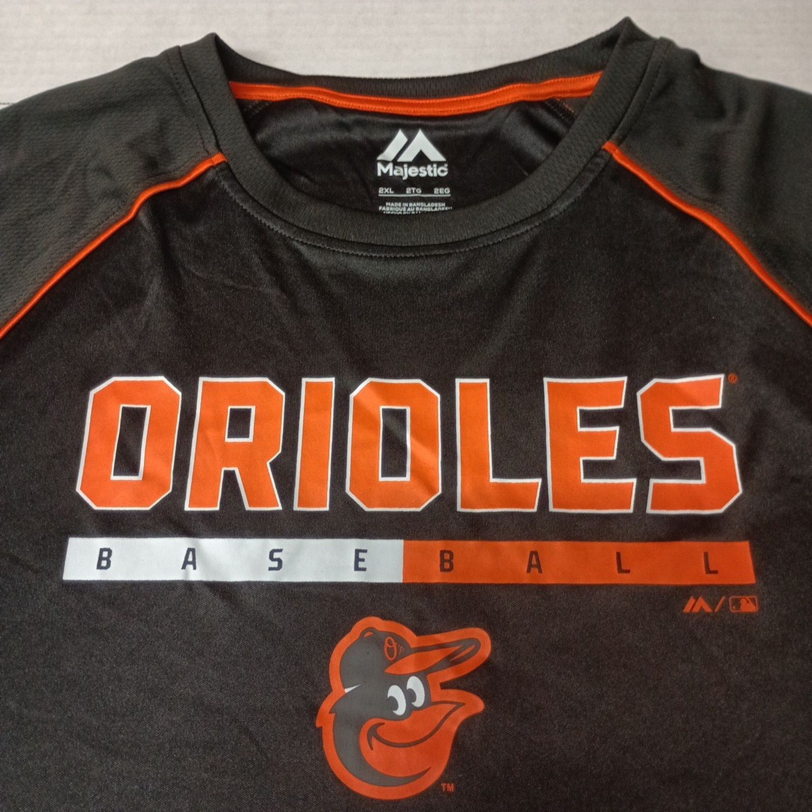 Majestic Baltimore Orioles MLB Shirt Men’s 2XL XXL Black Short Sleeve Size US XXL / EU 58 / 5 - 2 Thumbnail