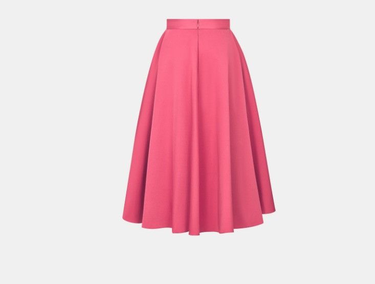 Dior o1w1db10225 341J68 Mid-Length Pleated Skirt in Indy Pink Size 32" / US 10 / IT 46 - 2 Thumbnail