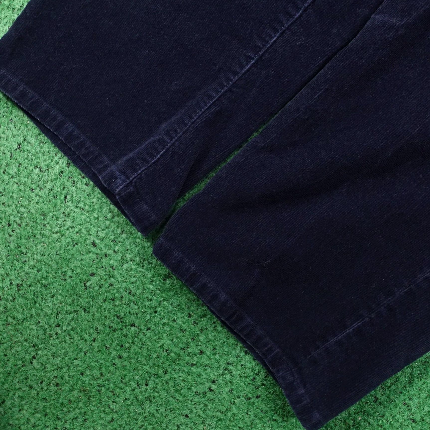 Lands' End Lands' End Pants Womens 20W Blue Corduroy Mid Rise Straight Chino 43x27 Size 42" / US 20 - 3 Thumbnail