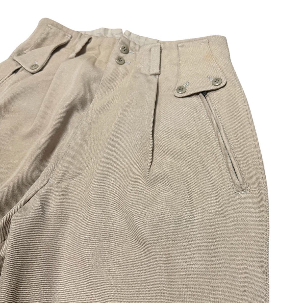 Designer × Vintage × Yoshiyuki Konishi Vintage 90s Ficce Yoshiyuki Konishi field pants buckleback Size US 29 - 3 Thumbnail