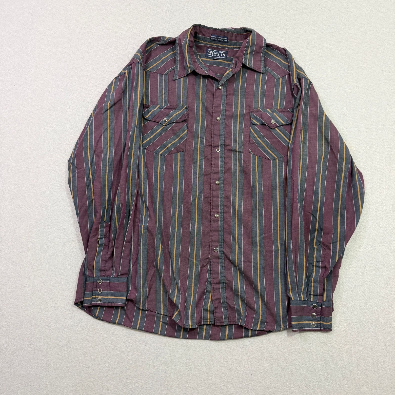 Vintage Vintage Sasson Pearl Snap Western Button Shirt Men's XL Size US XL / EU 56 / 4 - 1 Thumbnail