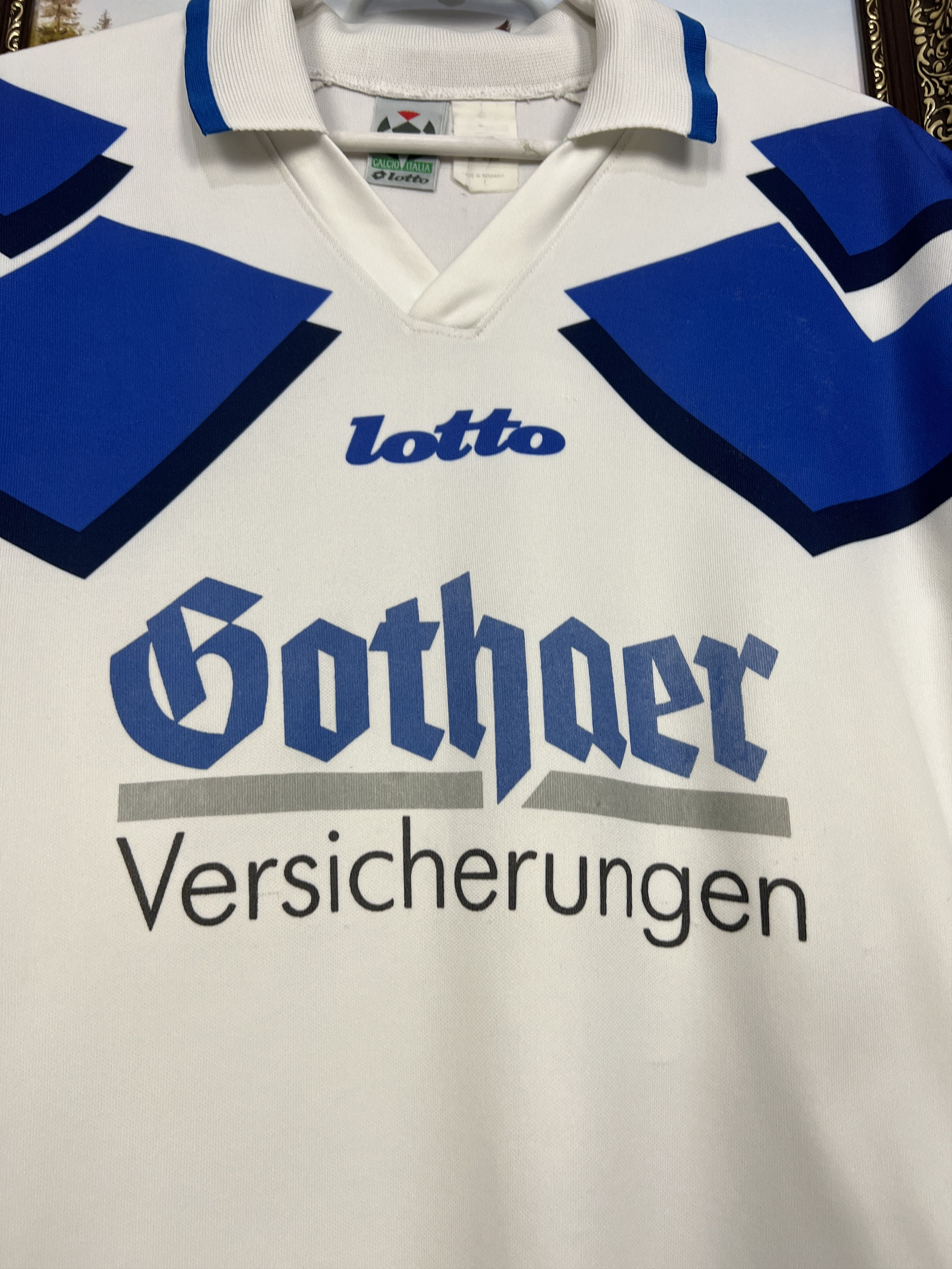 Lotto Sport Wuppertaler SV Home football shirt 1995 Soccer Lotto Jersey Size US L / EU 52-54 / 3 - 5 Thumbnail
