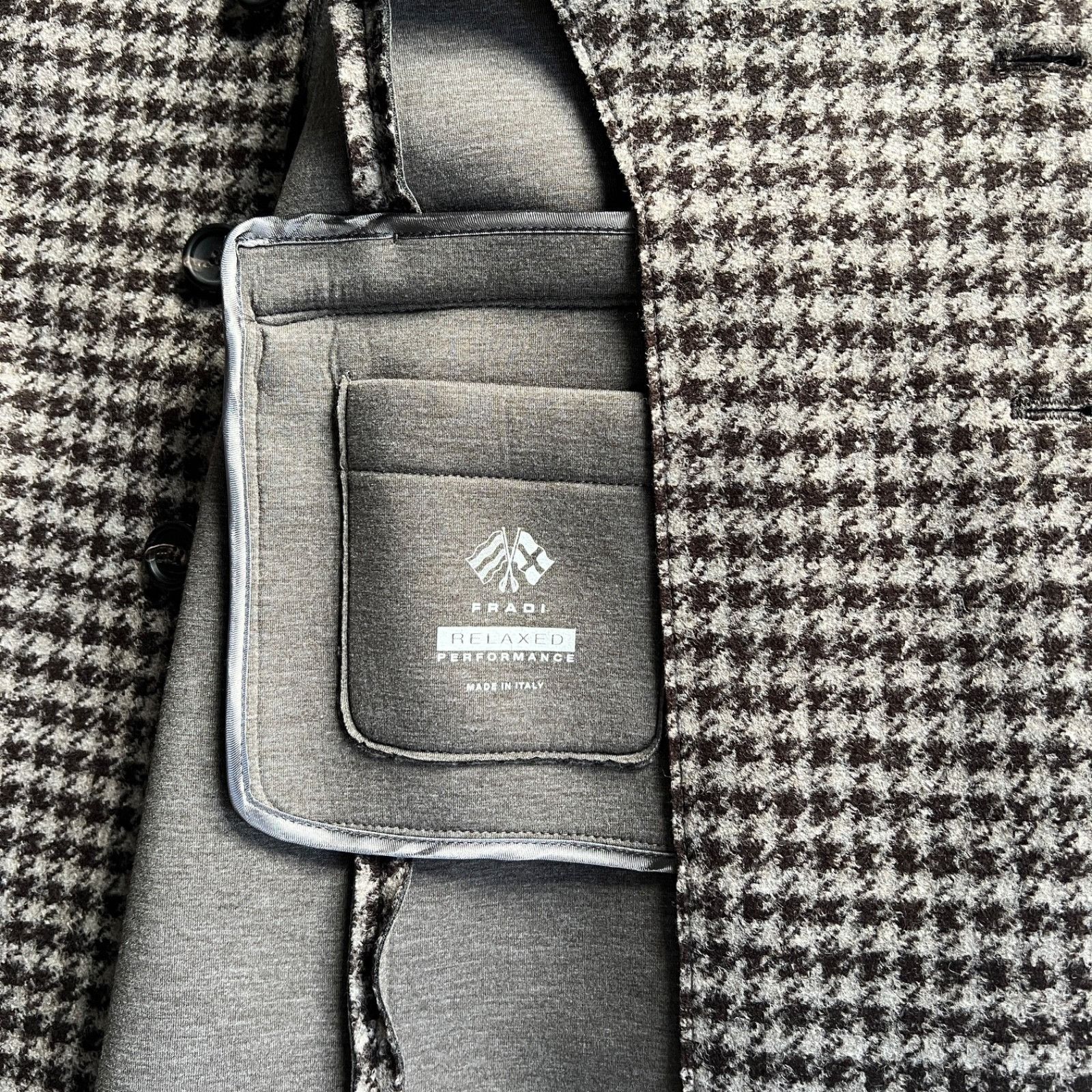 Other Fradi Houndstooth Wool Blend Coat 9522AC Size US S / EU 44-46 / 1 - 8 Thumbnail