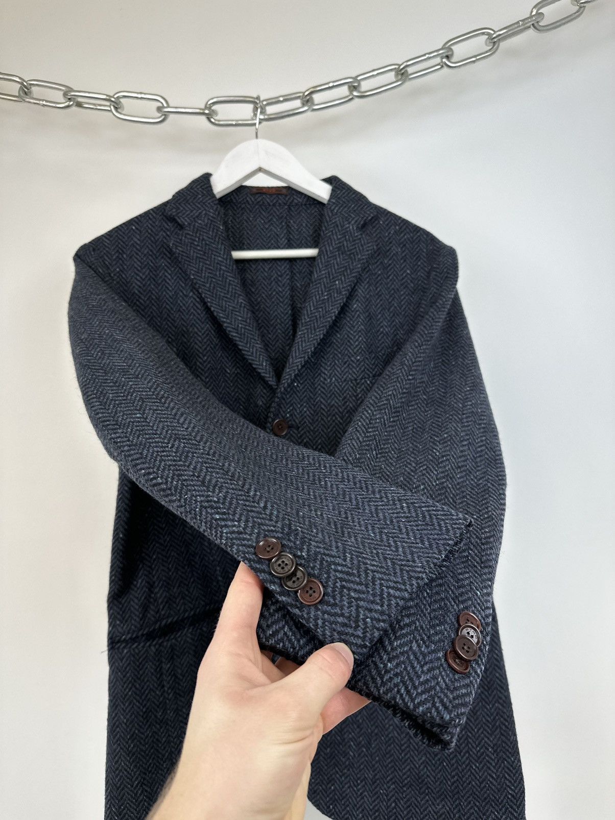 Etro Vintage Etro 3-Button Luxury Designer Wool Blazer Jacket Size 42R - 4 Thumbnail