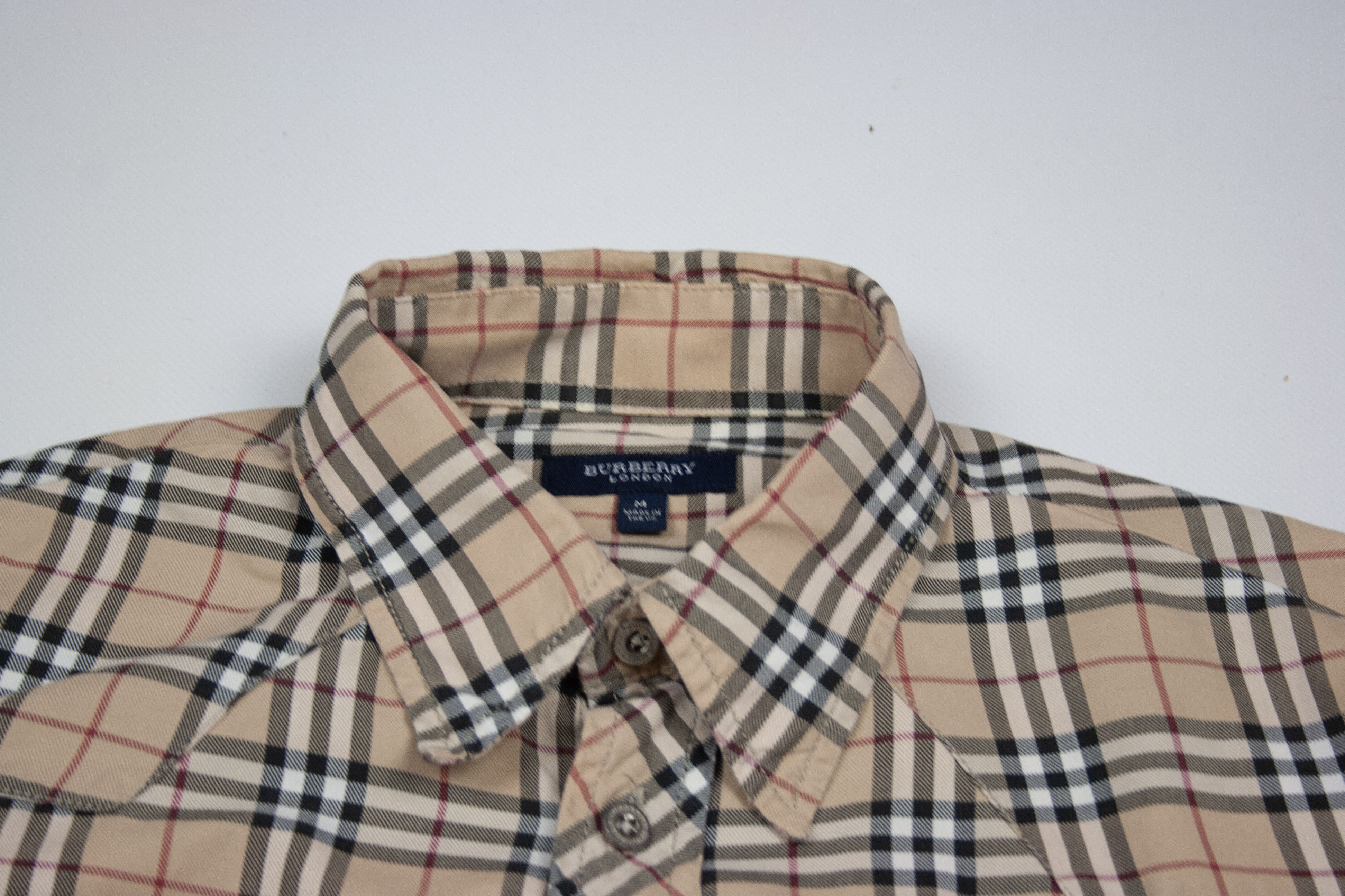 Burberry 00S Logo Nova Check Plaid Longsleeve Shirt Size US M / EU 48-50 / 2 - 5 Thumbnail