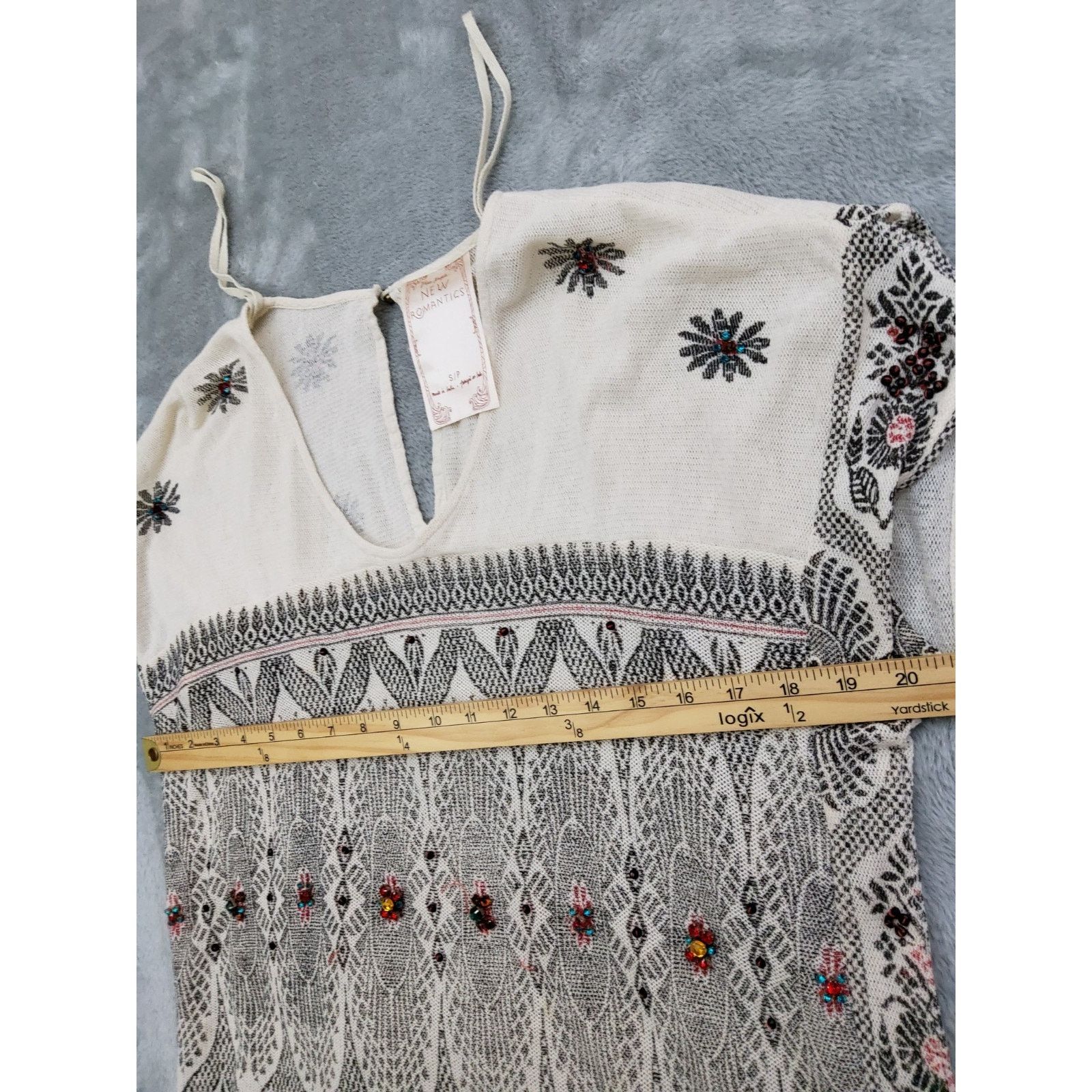 Free People Free People New Romantics Size S/P Knit Top Short Sleeve Size S / US 4 / IT 40 - 4 Thumbnail