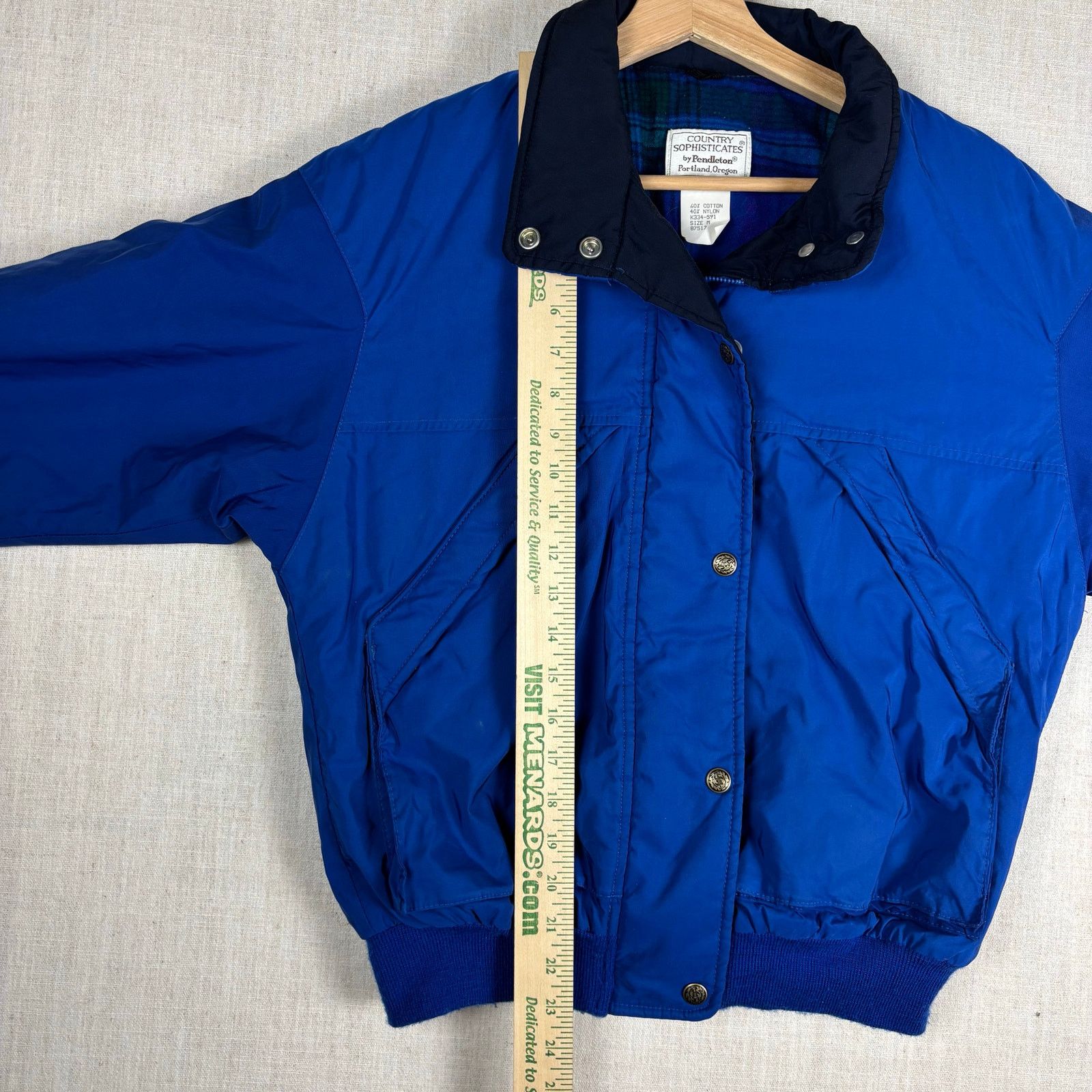Pendleton VTG Pendleton 80s Country Sophisticates Plaid Medium Bomber Size US M / EU 48-50 / 2 - 8 Thumbnail