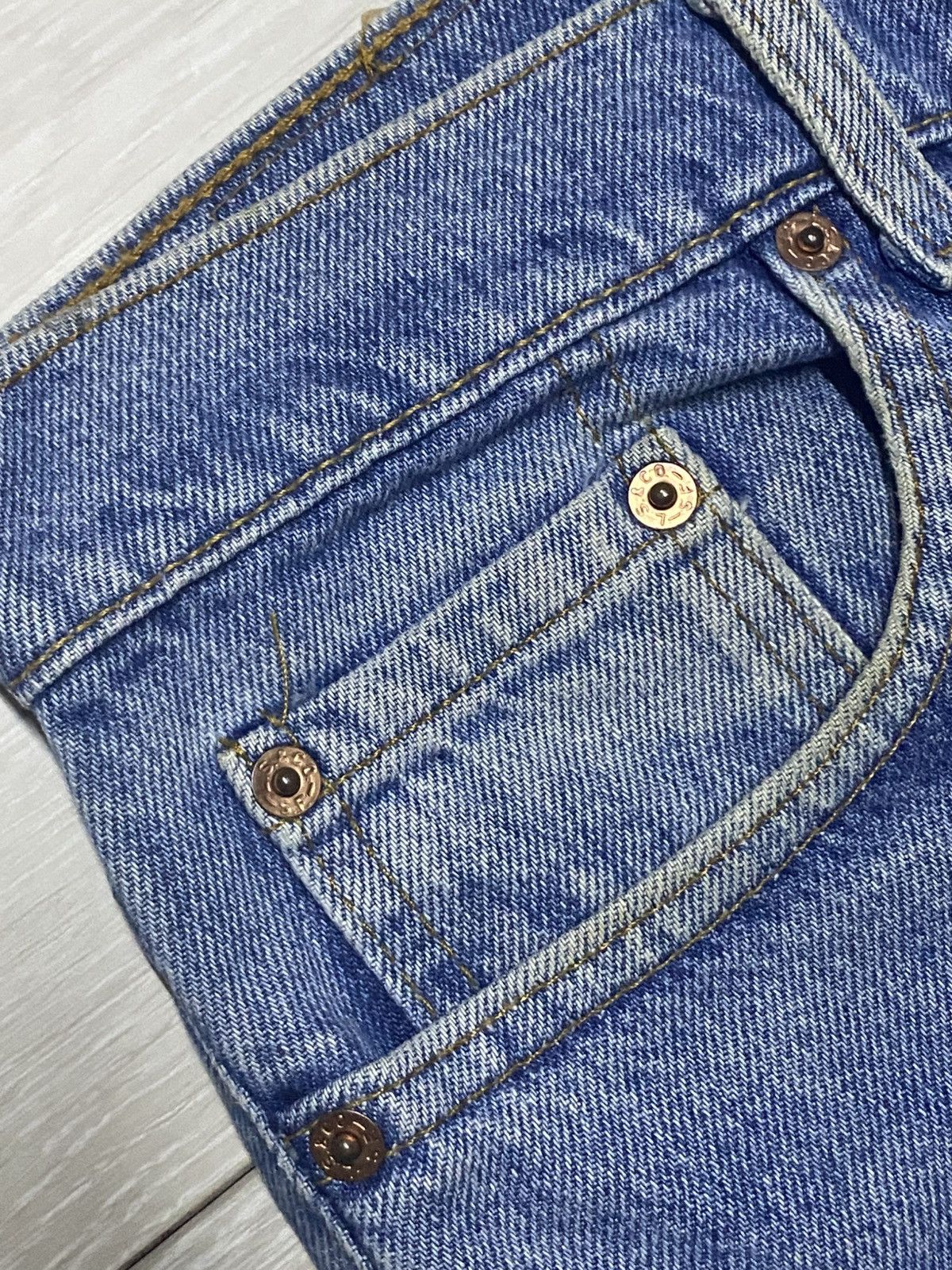 Levi's Vintage Levis 510 Blue Wash Distressed Jeans Size US 32 / EU 48 - 7 Thumbnail