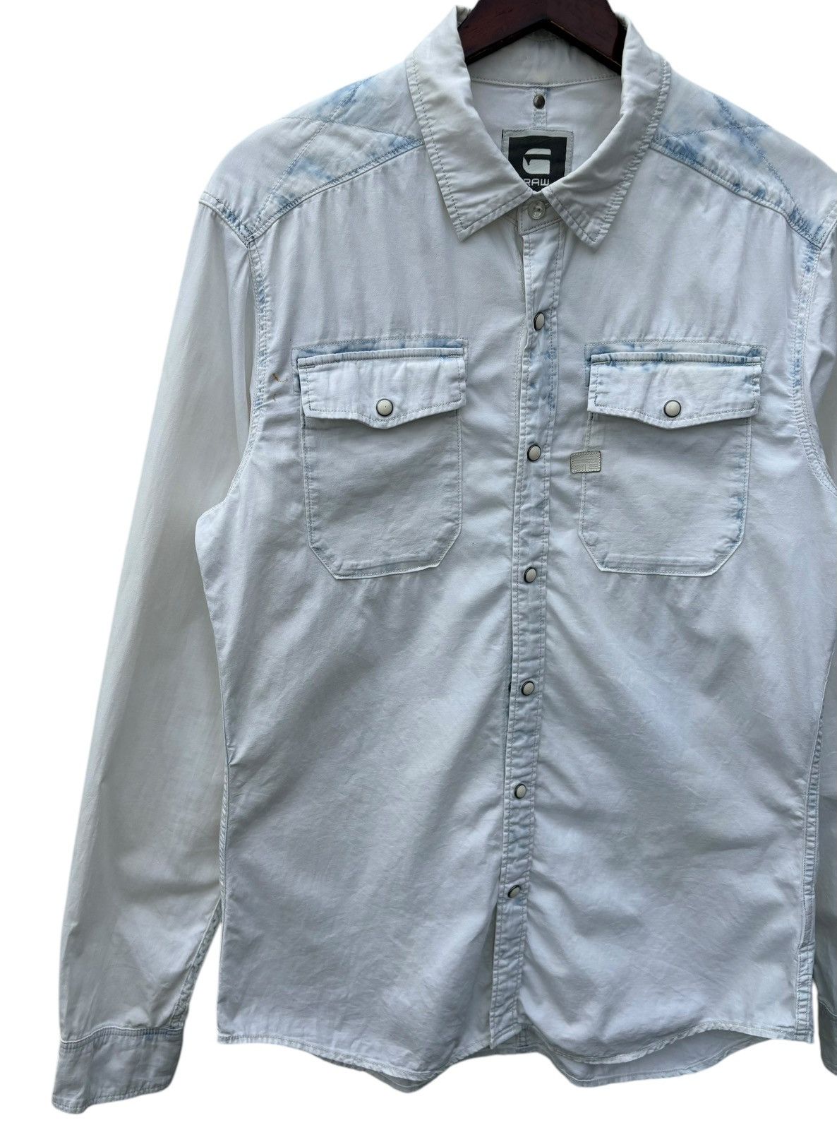 G-Star G Star Raw Women Snap Button Down Longsleeve Size M / US 6-8 / IT 42-44 - 6 Thumbnail