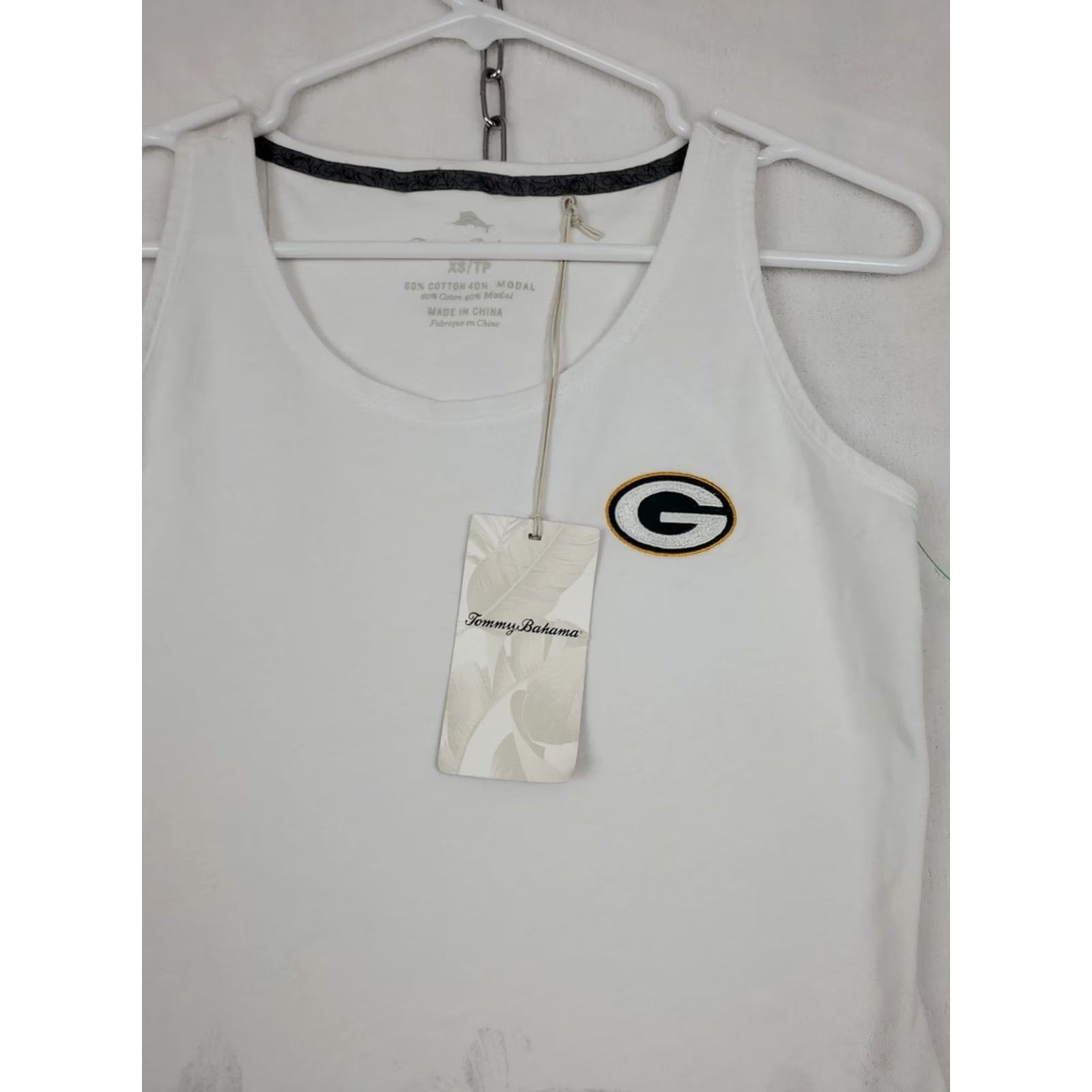 Tommy Bahama VINTAGE Tommy Bahama Tank Dress Womens XS White Floral Print Green Bay Packers Beach NFL Size XS / US 0-2 / IT 36-38 - 4 Thumbnail