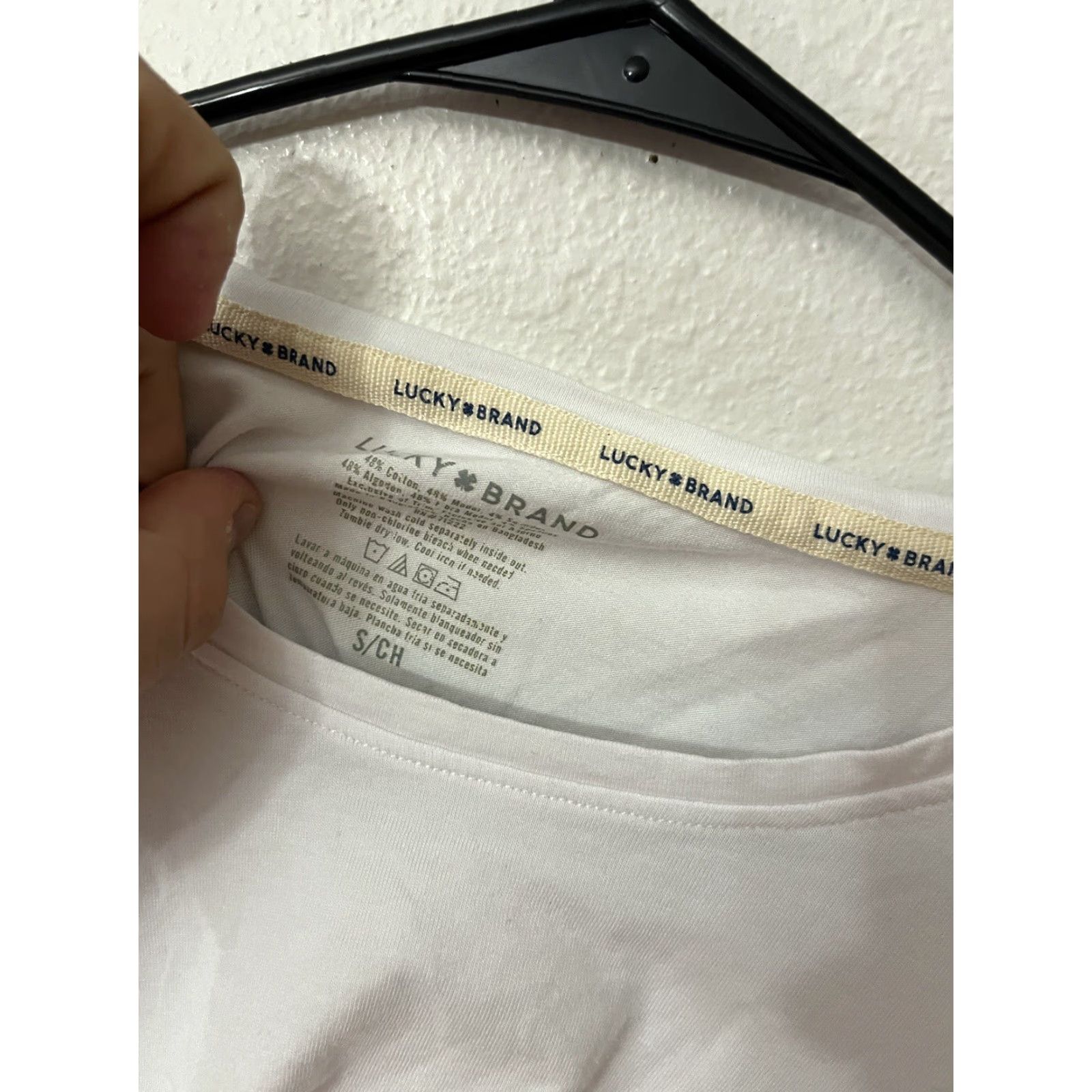 Lucky Brand Lucky Brand Sleep Shirt Womens Adult Small White Long Sleeve Lounge Size S / US 4 / IT 40 - 2 Thumbnail