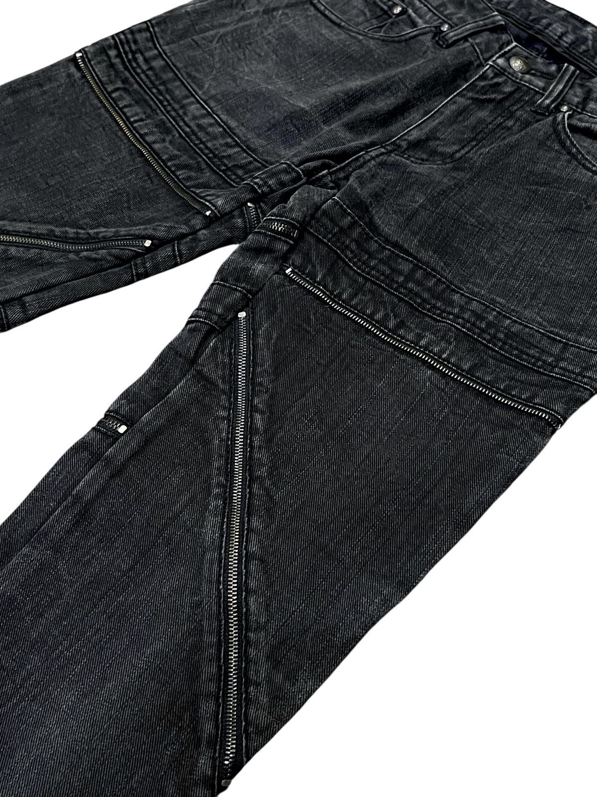 Culturata 🔥Vintage CUSTOM CULTURE Grunge Multizipper S.Laurent Style Size 28" / US 6 / IT 42 - 4 Thumbnail