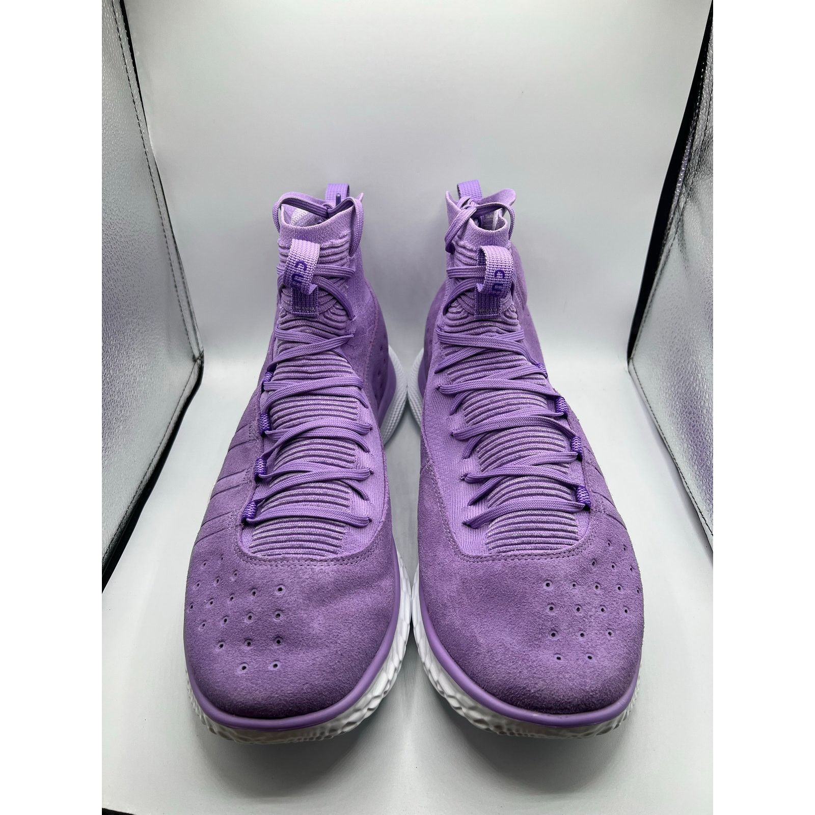 Under Armour Under Armour Curry 4 Flotro Vivid Lilac Basketball Shoes Size US 15 / EU 48 - 2 Thumbnail