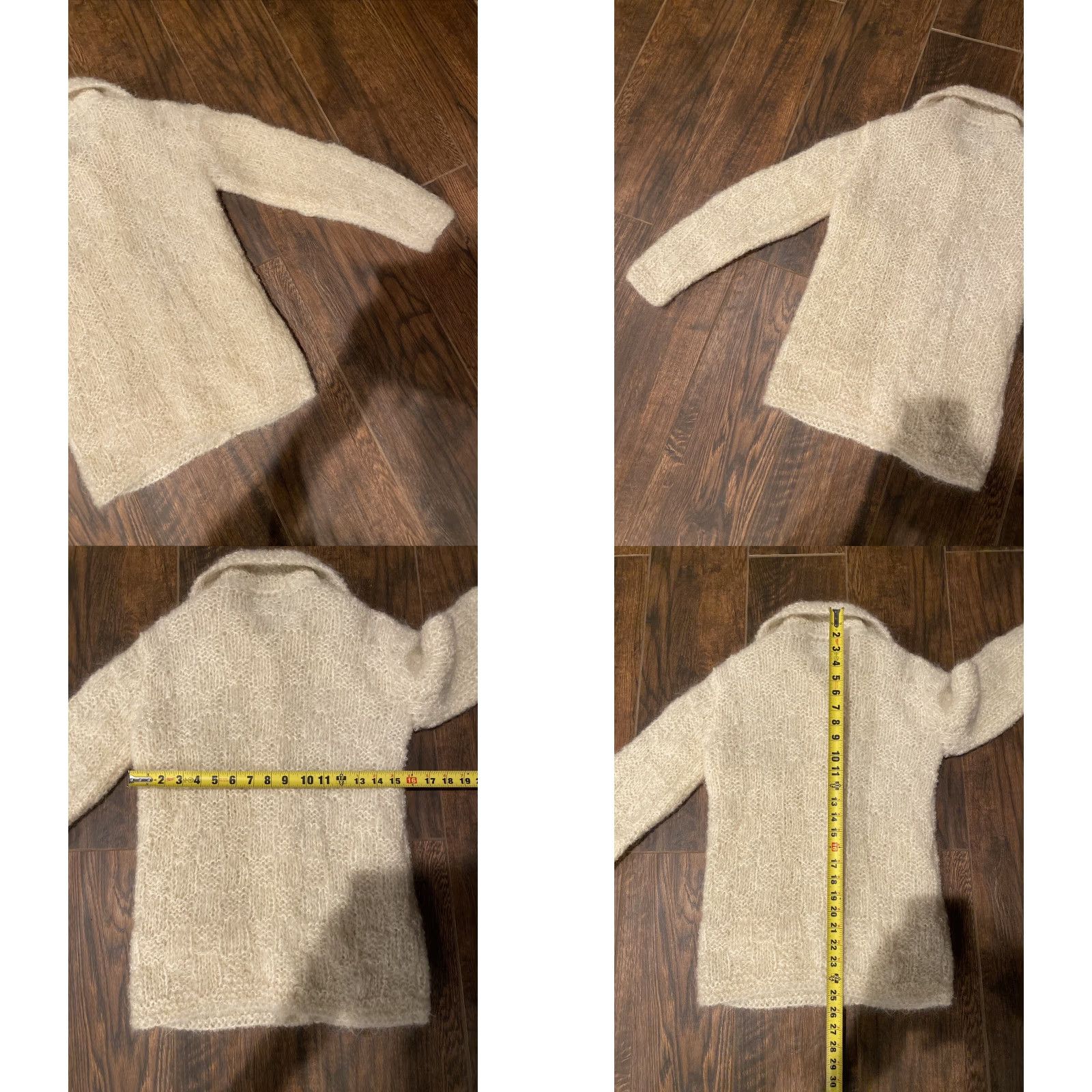 Vintage VINTAGE Avoca Handweavers Ivory Fuzzy Wool Cardigan Sweater Ireland Irish S-M Shirt Womens Size S / US 4 / IT 40 - 8 Thumbnail