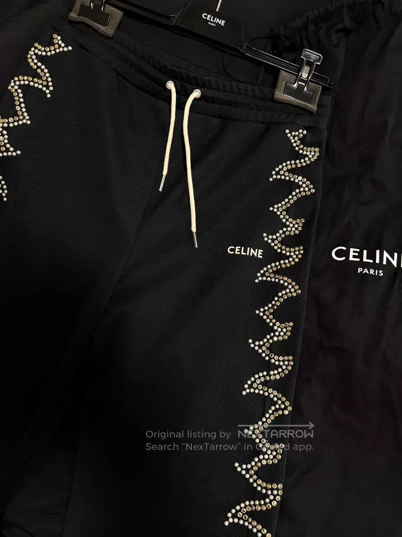 Celine Celine size S Four Claws Studs Diamond Logo Casual Pants i Size US 27 - 8 Thumbnail
