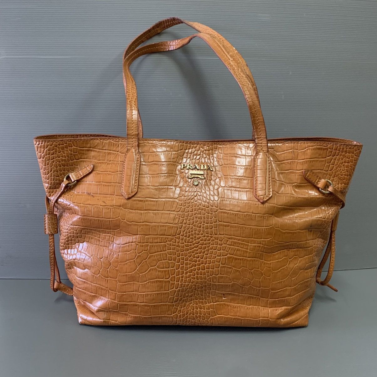 Prada Prada Leather Tote Bag Size ONE SIZE - 1 Thumbnail