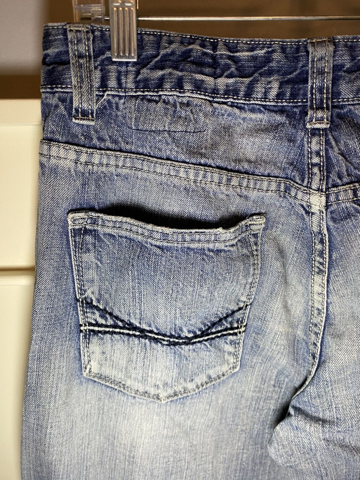 Vintage Vintage Bongo Jeans distressed straight leg jeans Size US 30 / EU 46 - 9 Thumbnail