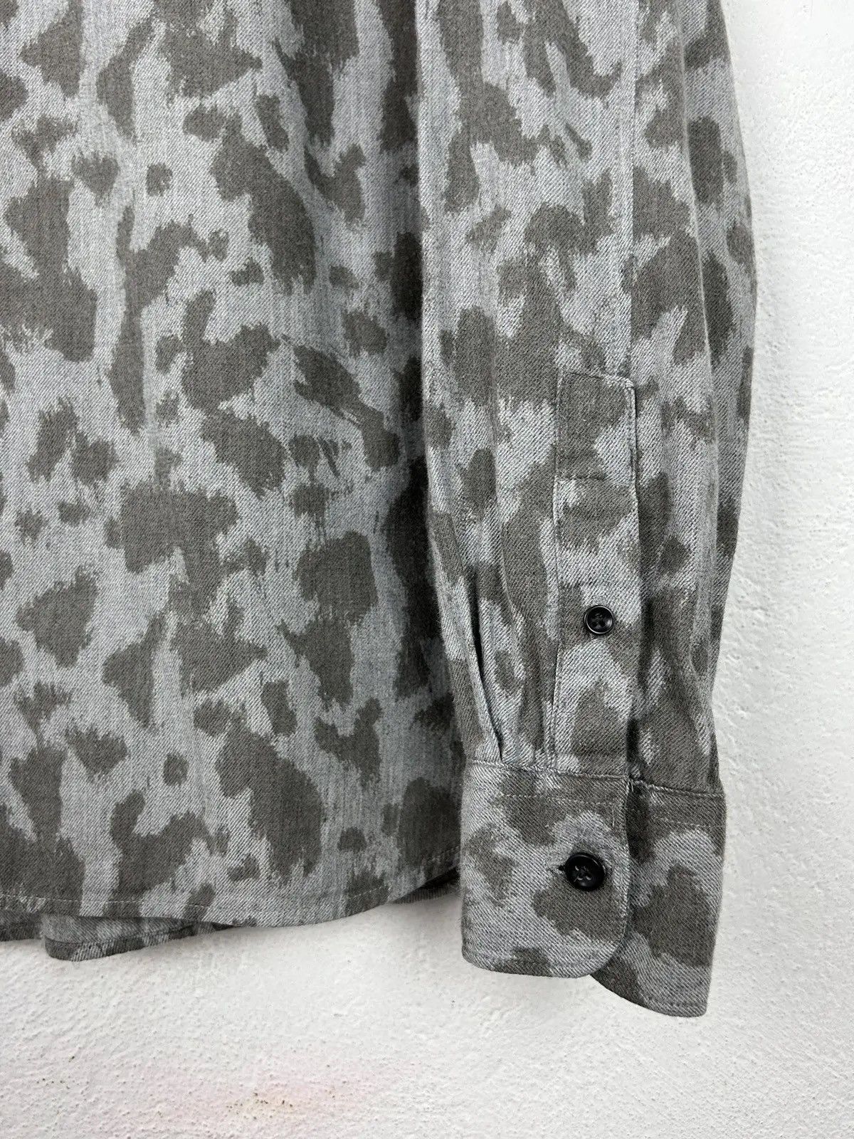 Allsaints Allsaints Montaud Allover Camo Design Long Sleeve Shirt Size US M / EU 48-50 / 2 - 4 Thumbnail