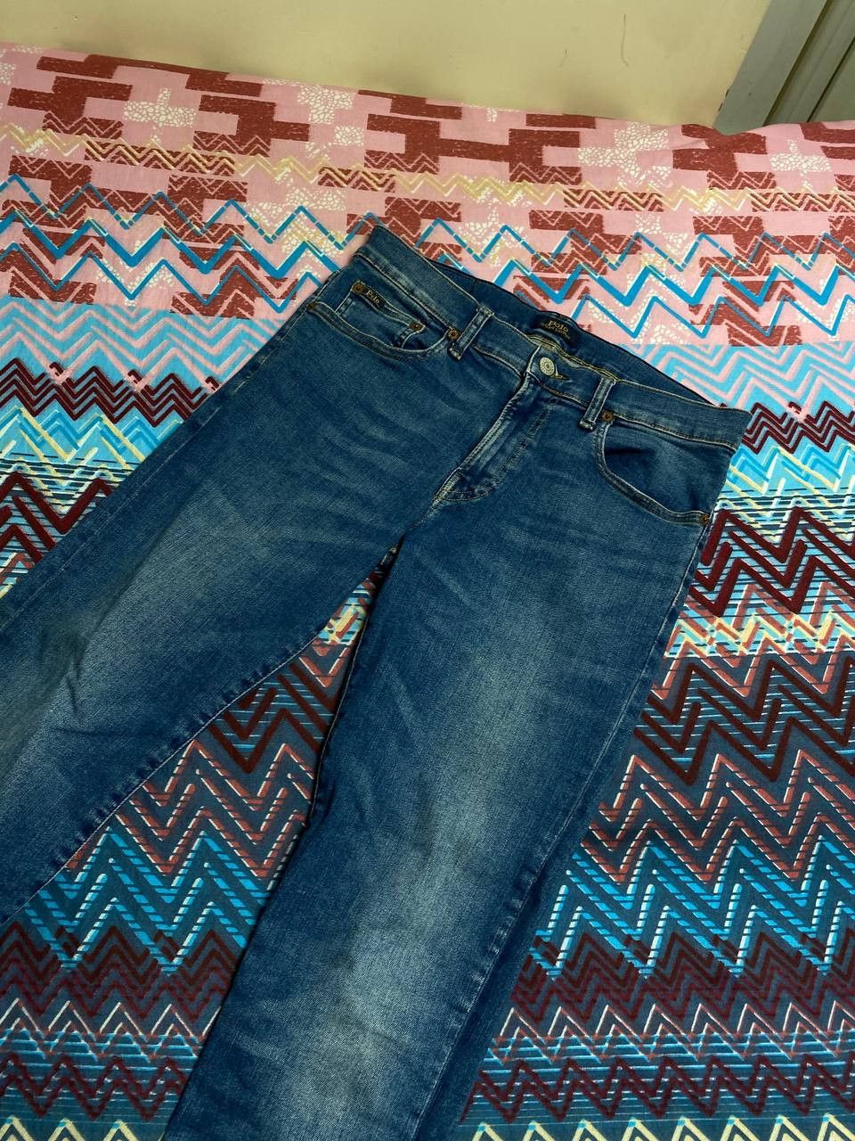 Polo Ralph Lauren jeans pants blue Polo Ralph Lauren Y2K logo vintage Size 28" / US 6 / IT 42 - 7 Thumbnail