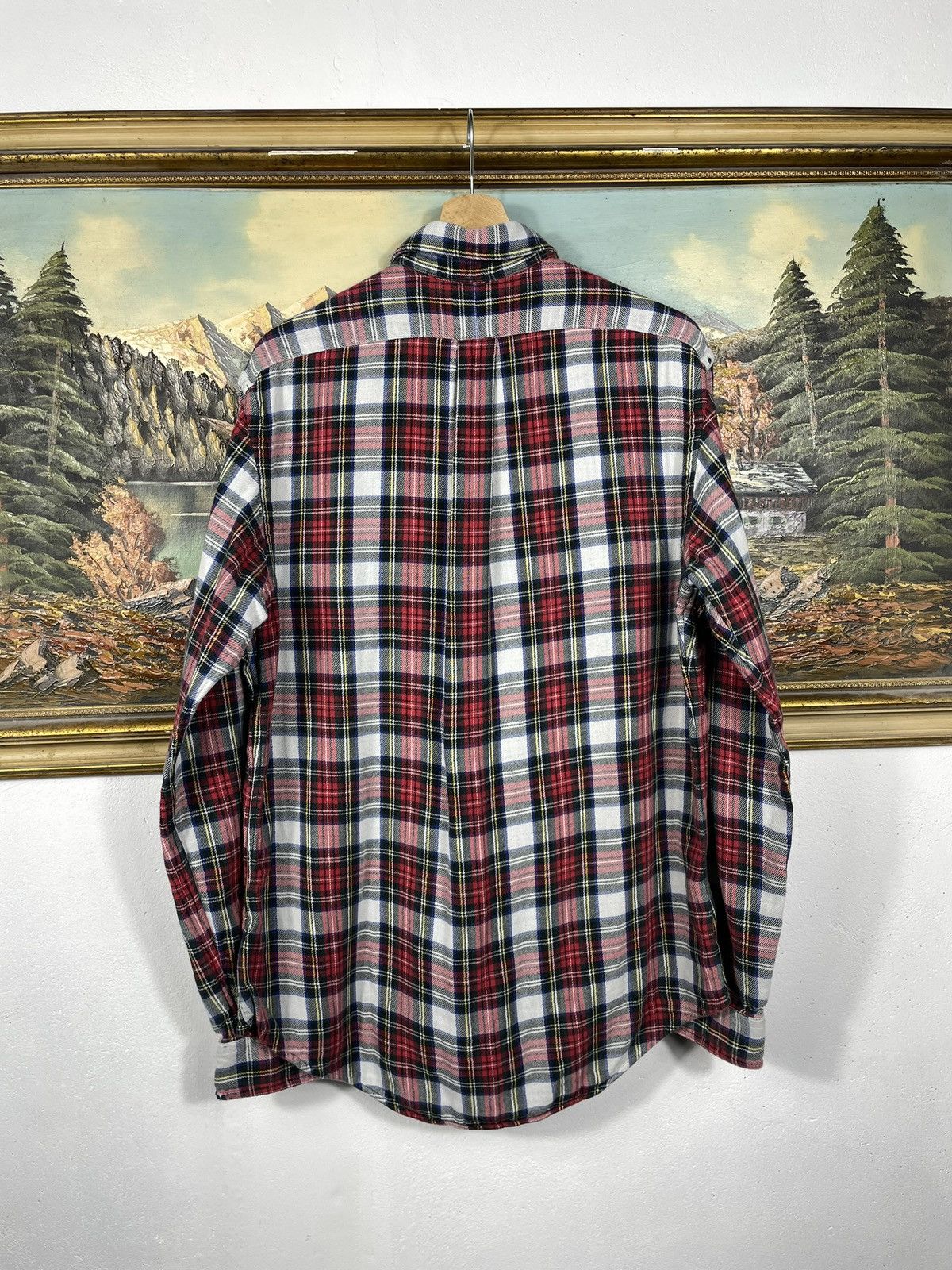 Flannel × Polo Ralph Lauren × Ralph Lauren Flannel Polo Ralph Lauren Vintage Retro Y2k 00s Mens Shirt Size US L / EU 52-54 / 3 - 8 Thumbnail