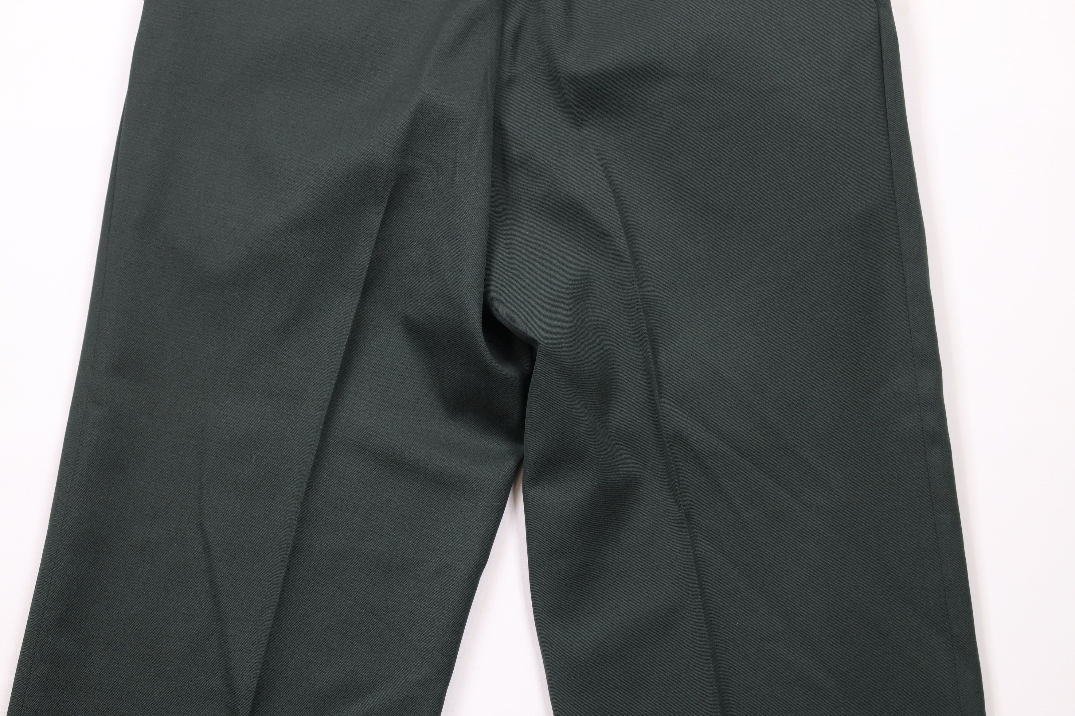 Ralph Lauren × Vintage Vintage 90s Ralph Lauren Wide Leg Chino Pants Green Wool Size US 28 / EU 44 - 10 Thumbnail