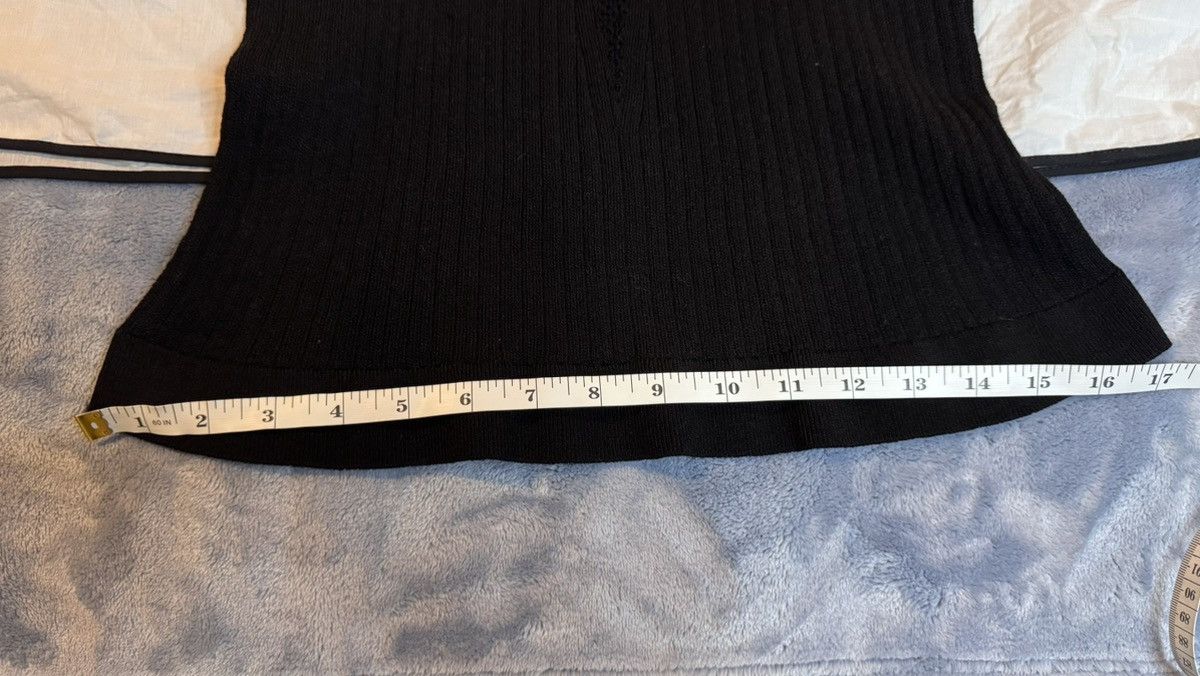 Chanel Chanel Ribbed Knit Top With Mesh Center Panel Size L / US 10 / IT 46 - 12 Thumbnail