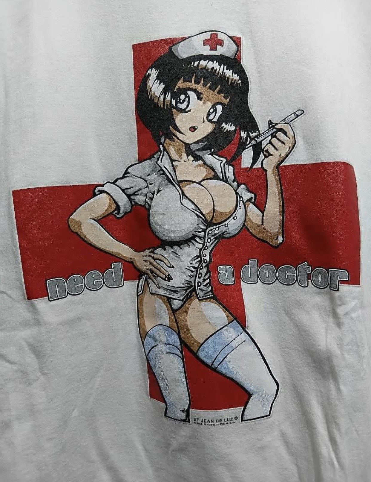 Vintage 90s Spirit Design Hooks Up Need A Doctor Tee