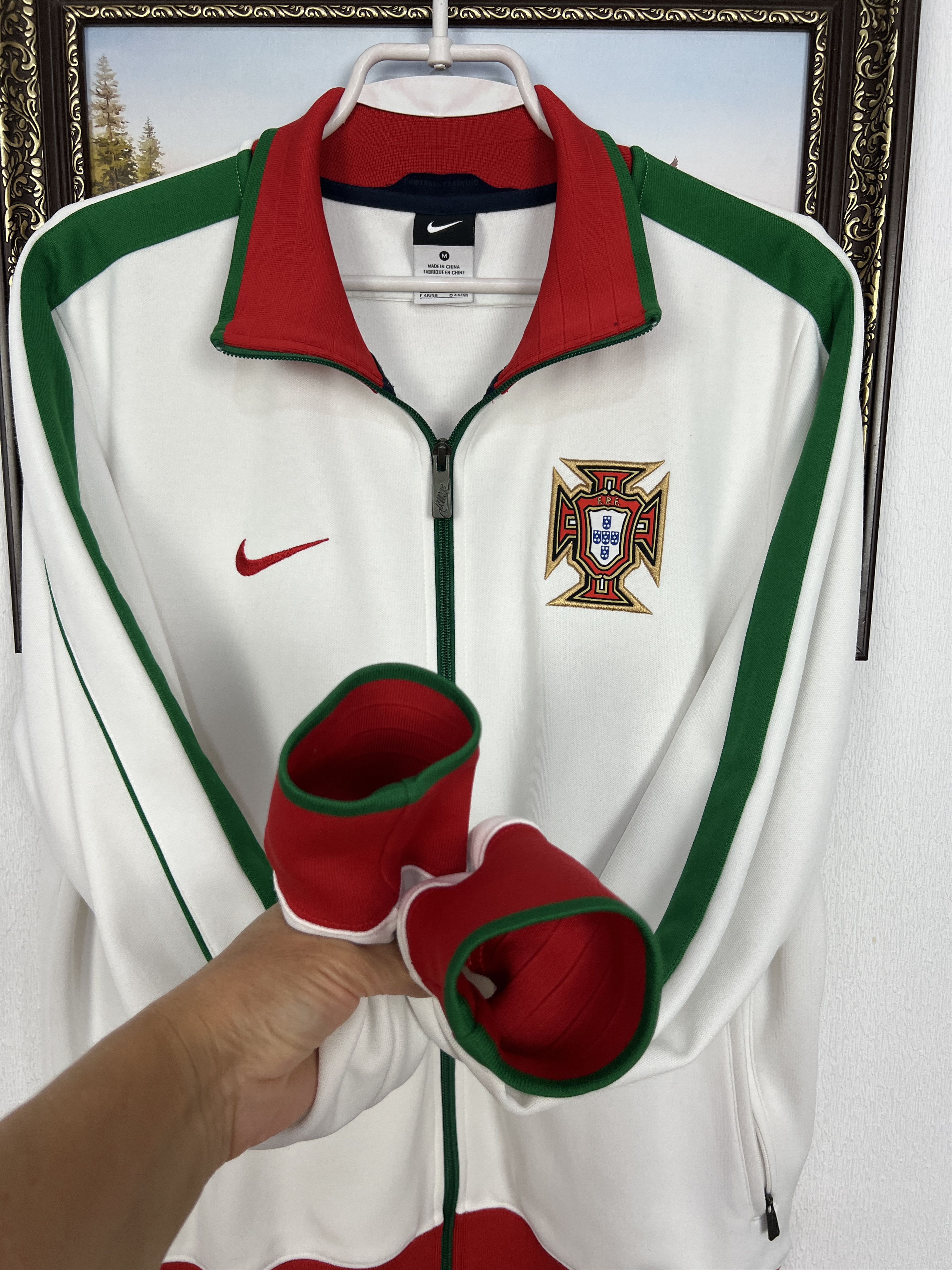 Nike Vintage Nike Portugal Football White Jacket Soccer Mens Size US M / EU 48-50 / 2 - 5 Thumbnail