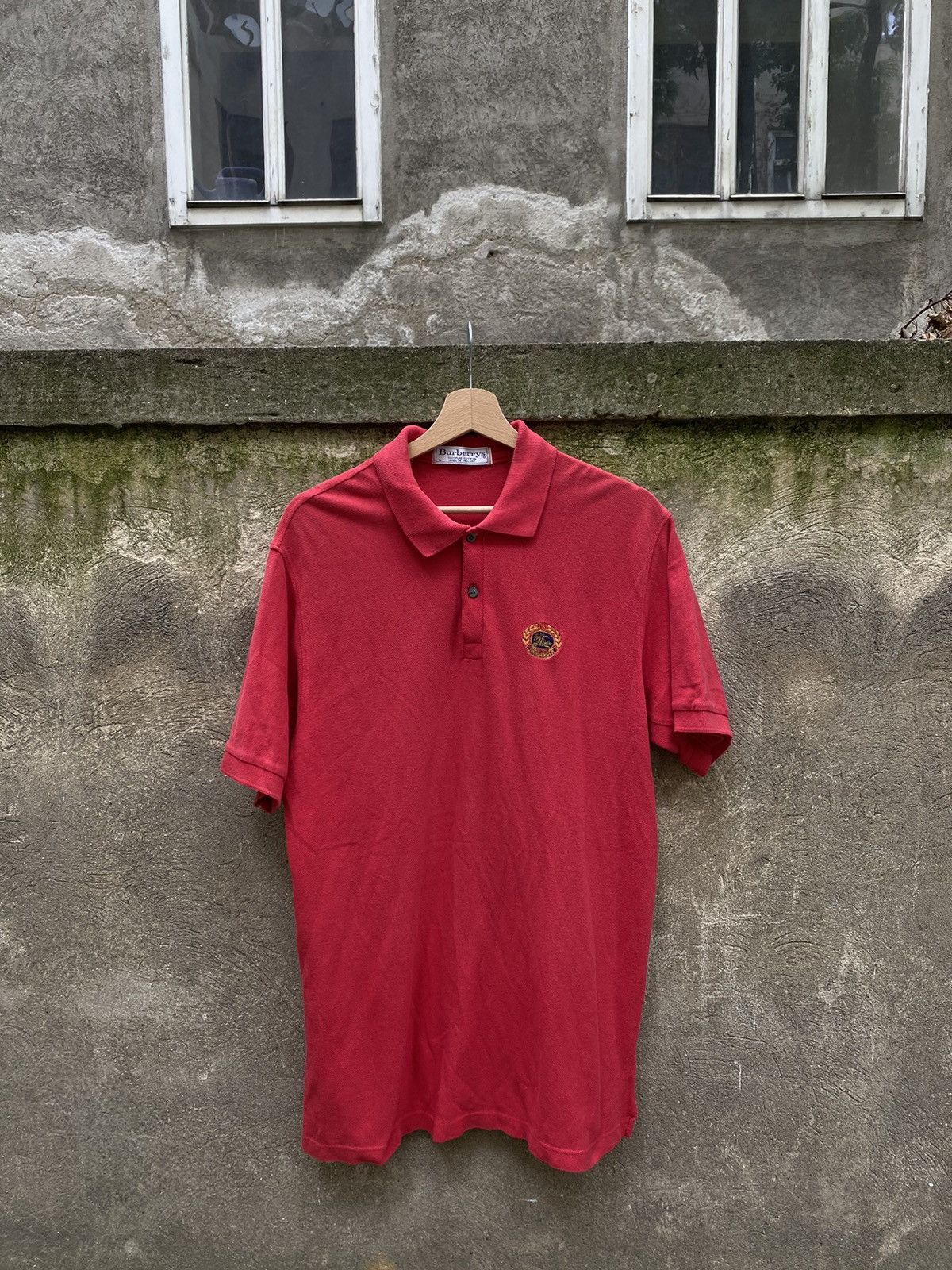 Burberry × Vintage Vintage Burberry’s Small Embroidered Logo Polo T-Shirt Size US L / EU 52-54 / 3 - 1 Thumbnail