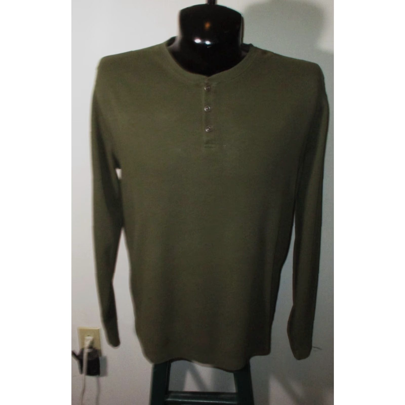 Lucky Brand LUCKY BRAND Green Long Sleeve Henley Shirt L Men’s Regular Size XS? Size US L / EU 52-54 / 3 - 2 Thumbnail