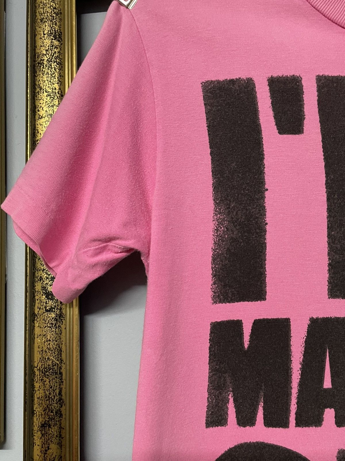 Japanese Brand Vintage 1990s Japan Designe RNA ‘IM A MATERIAL GIRL’ TSHIRT Size US S / EU 44-46 / 1 - 6 Thumbnail