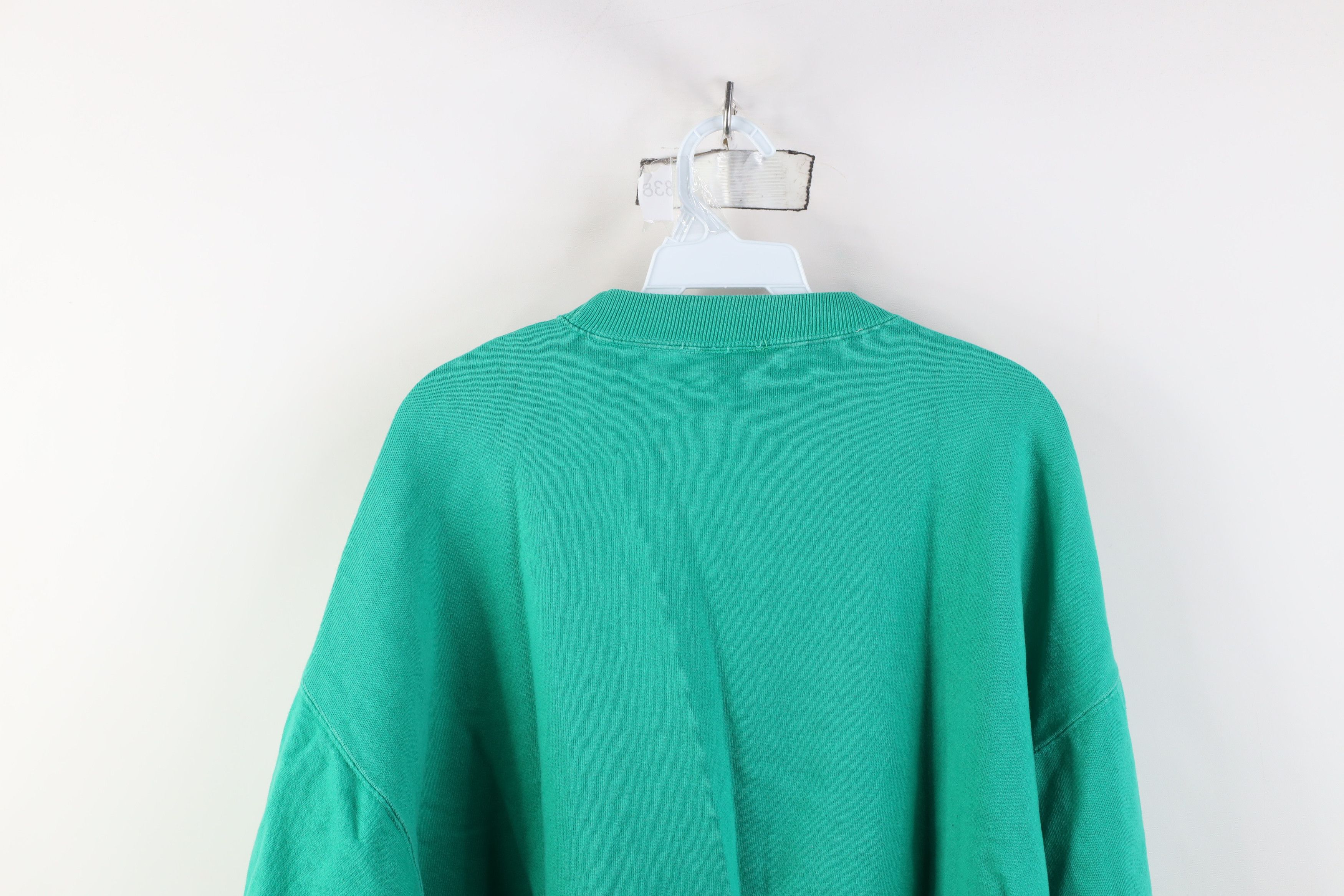 Vintage Vintage 90s Eire Ireland Flower Crewneck Sweatshirt Teal Size L / US 10 / IT 46 - 14 Thumbnail