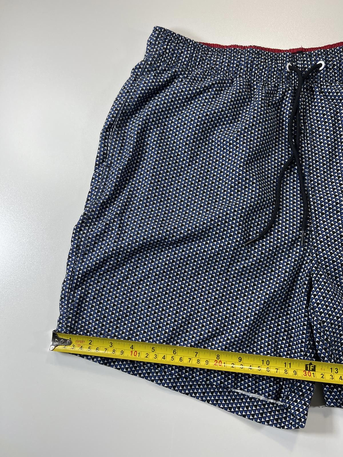 Unknown London Nautica Men's Navy Patterned Swim Shorts L Size US 34 / EU 50 - 10 Thumbnail
