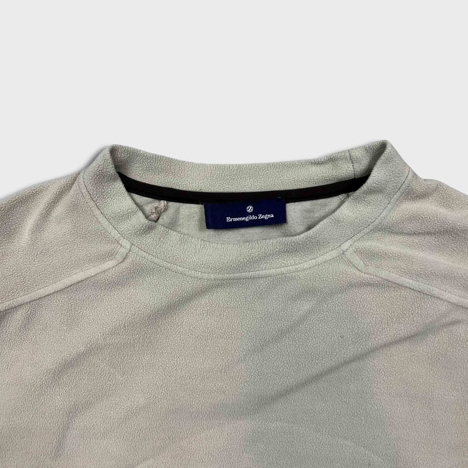 Ermenegildo Zegna Ermenegildo Zegna Fleece Nylon Italy Pullover Sweatshirt Size US XL / EU 56 / 4 - 2 Thumbnail