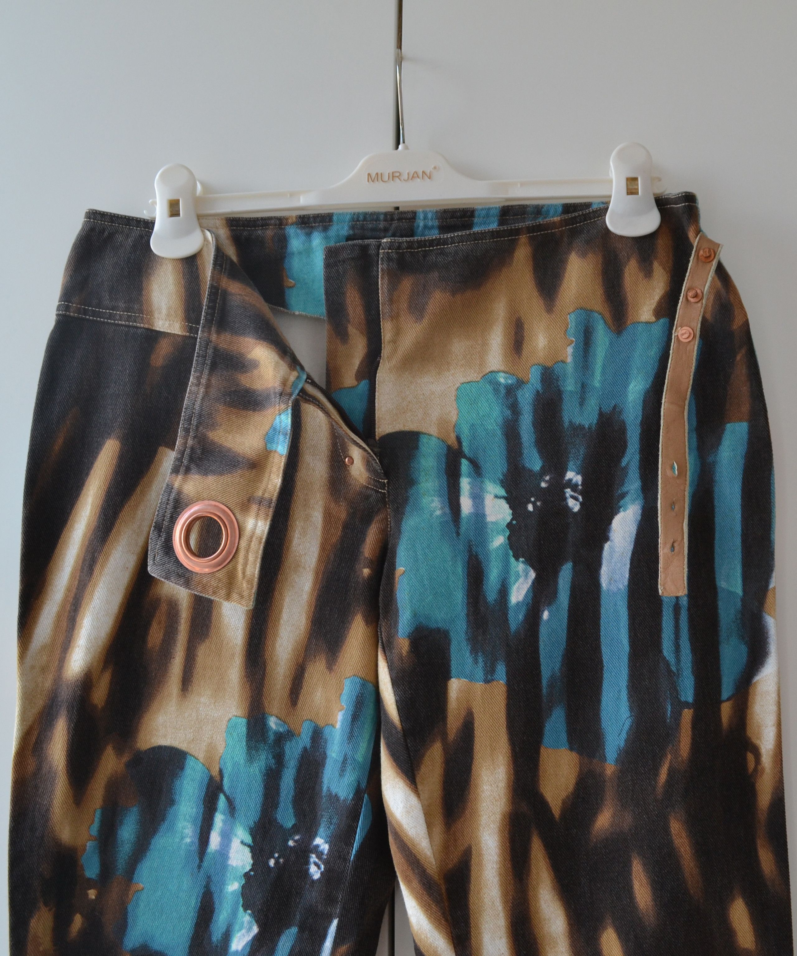 Just Cavalli Roberto Cavalli Jeans Pants Printed y2k Print 90s Flower Size 32" / US 10 / IT 46 - 9 Thumbnail