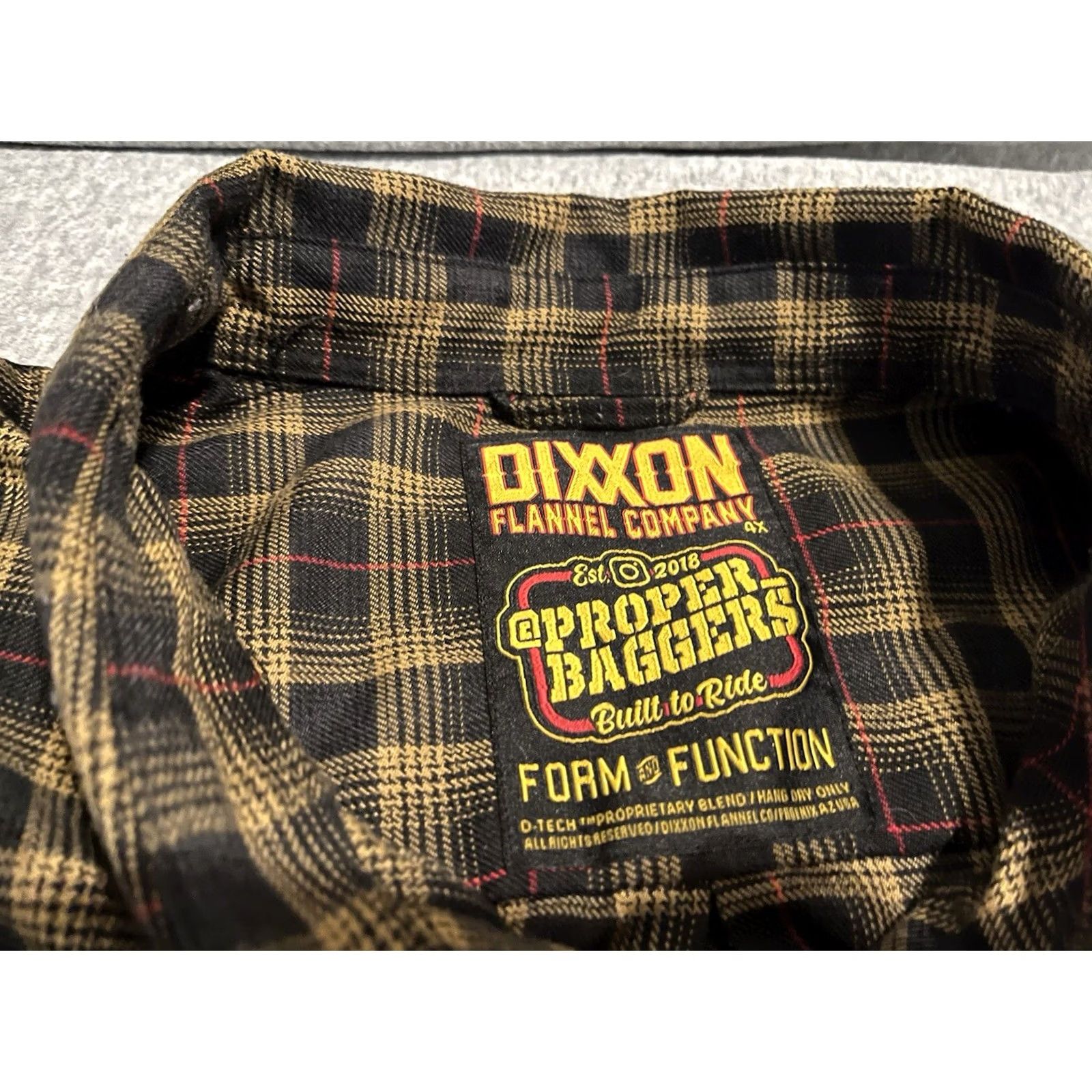 Propper Dixxon Proper Baggers Long Sleeve Snap Flannel Plaid Shirt Mens 4XL Multicolor Polyester Flannel Shirt Mens 4XL Size US XXL / EU 58 / 5 - 2 Thumbnail