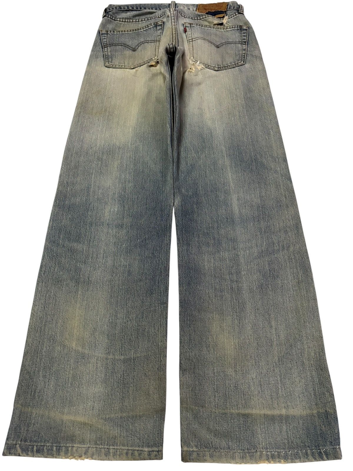 Levi's Vtg 80s Levis 512 Blue Wash Distressed Jeans Size US 29 - 2 Thumbnail