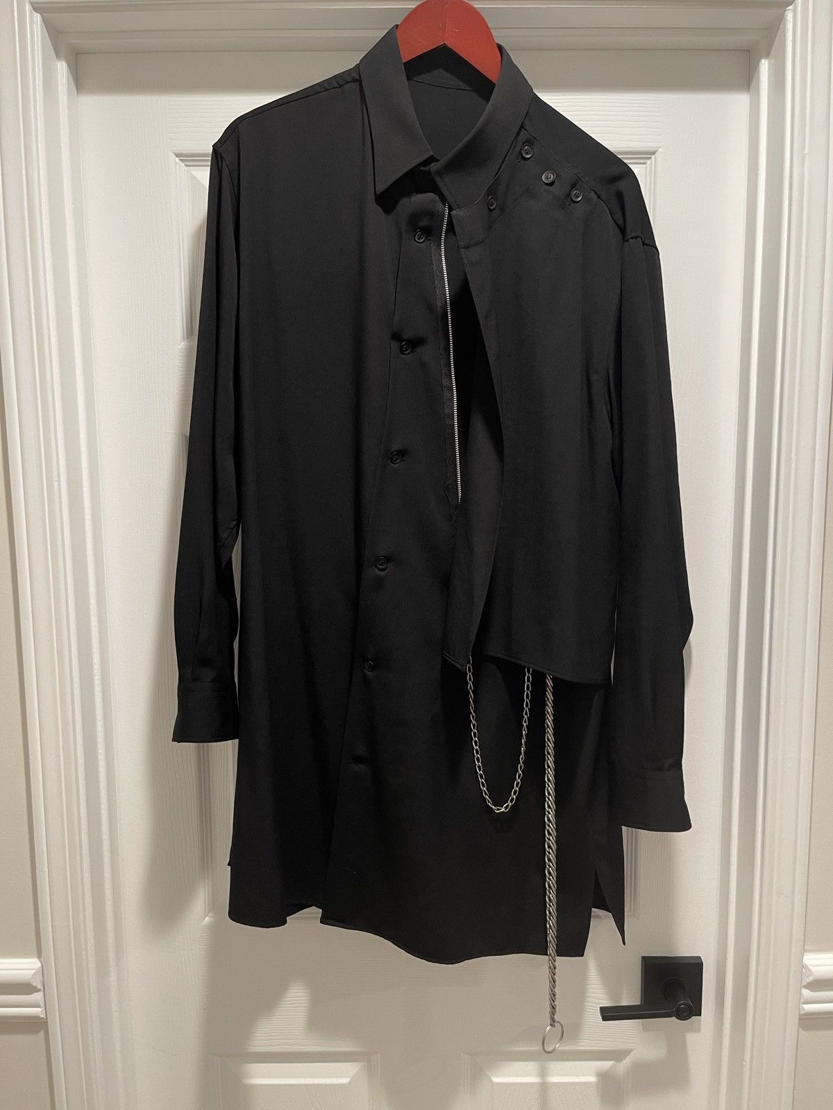 Yohji Yamamoto Yohji Yamamoto Pour Homme Chain Fastener Shirt - HR-B61-100 Size US M / EU 48-50 / 2 - 13 Thumbnail