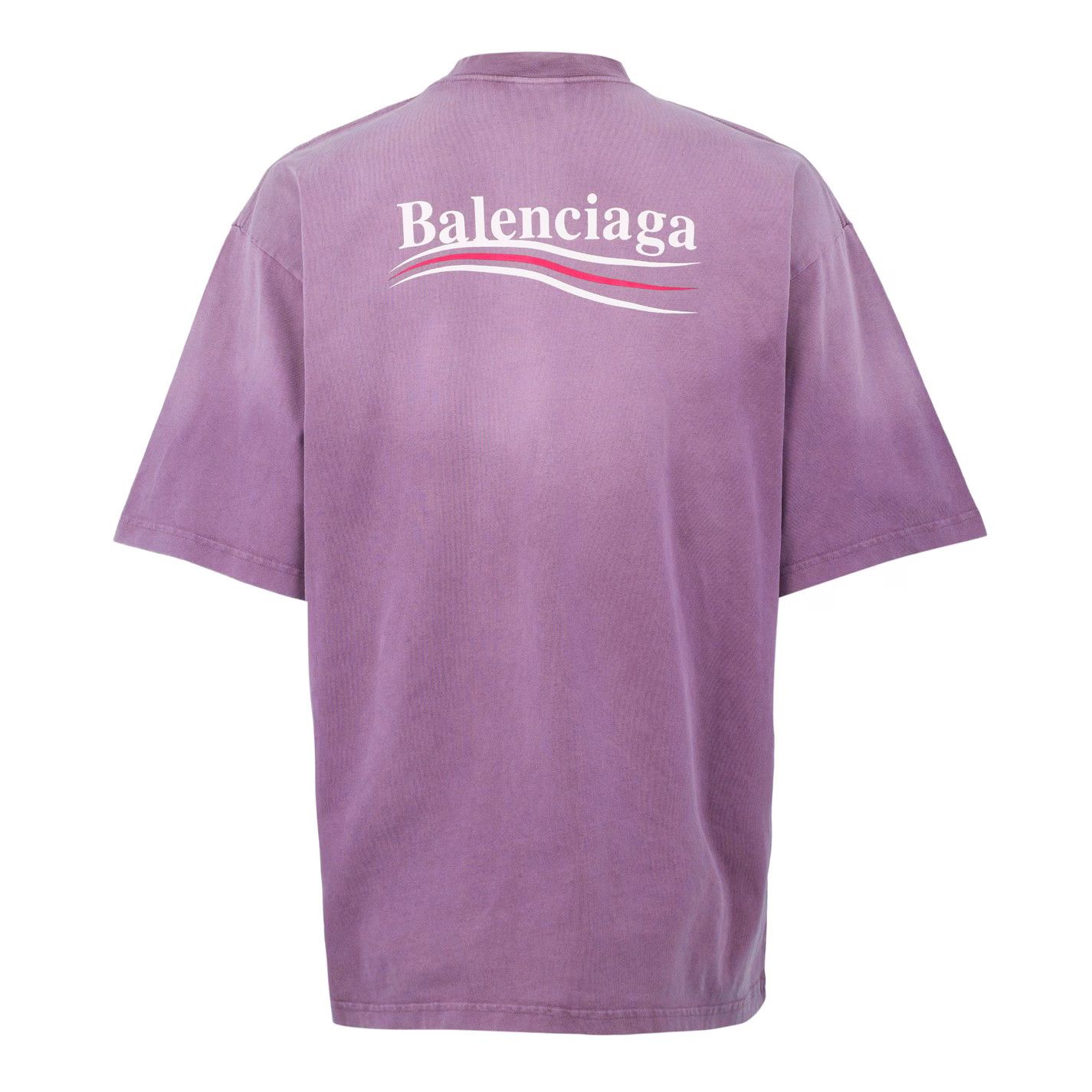 Balenciaga o1g2r1mq0226 Political Campaign T-Shirt In Faded Purple Size US L / EU 52-54 / 3 - 2 Thumbnail