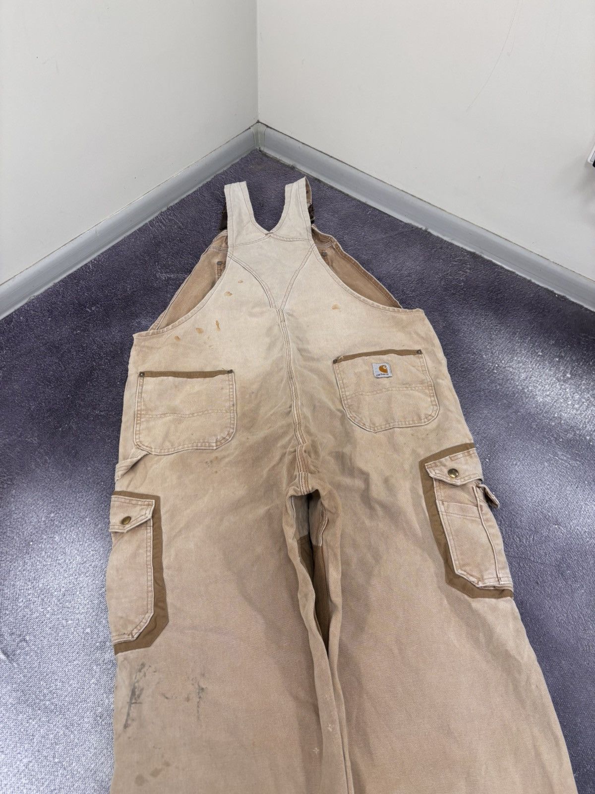 Carhartt Vintage Carhartt Double Knee Hunting Bib Overalls USA Work Size US 44 / EU 60 - 15 Thumbnail