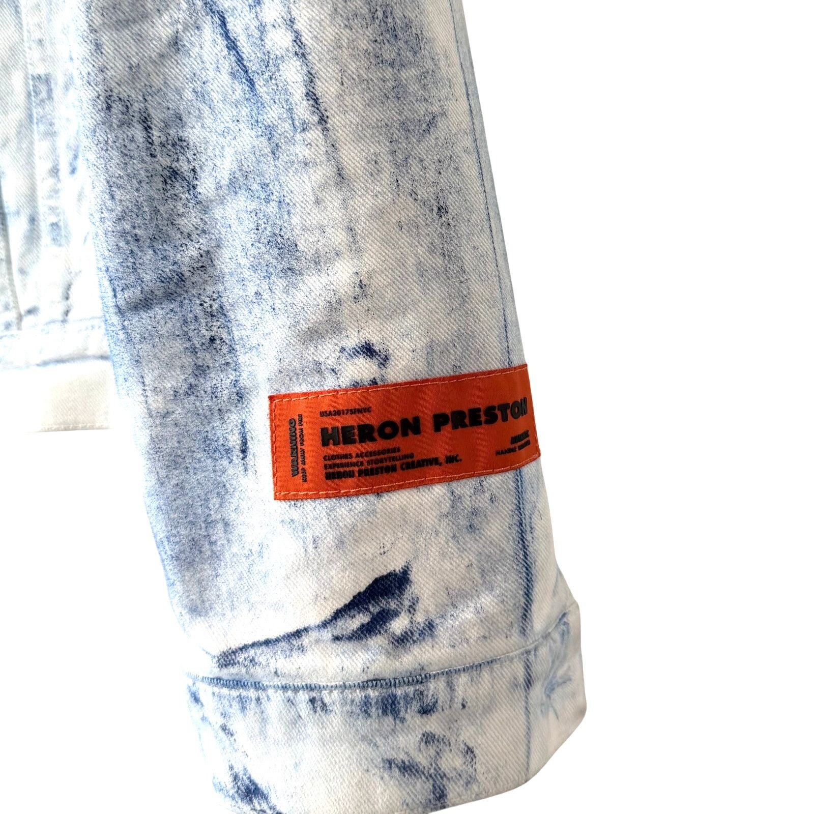 Heron Preston HERON PRESTON: Men's Overdyed Button Up Denim Jacket - S Size US S / EU 44-46 / 1 - 3 Thumbnail