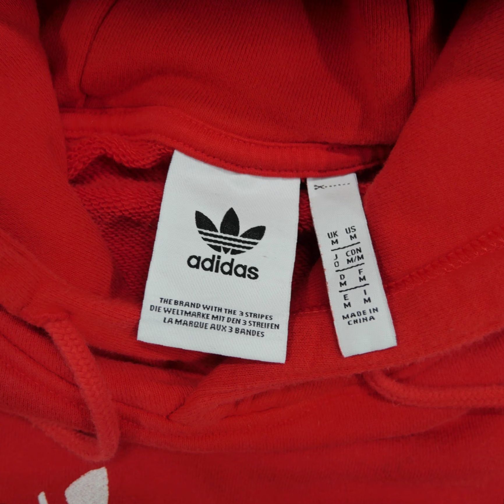 Adidas Adidas Hoodie Mens Red Pullover Trefoil Logo Circle Raglan Sleeve Size US M / EU 48-50 / 2 - 5 Thumbnail