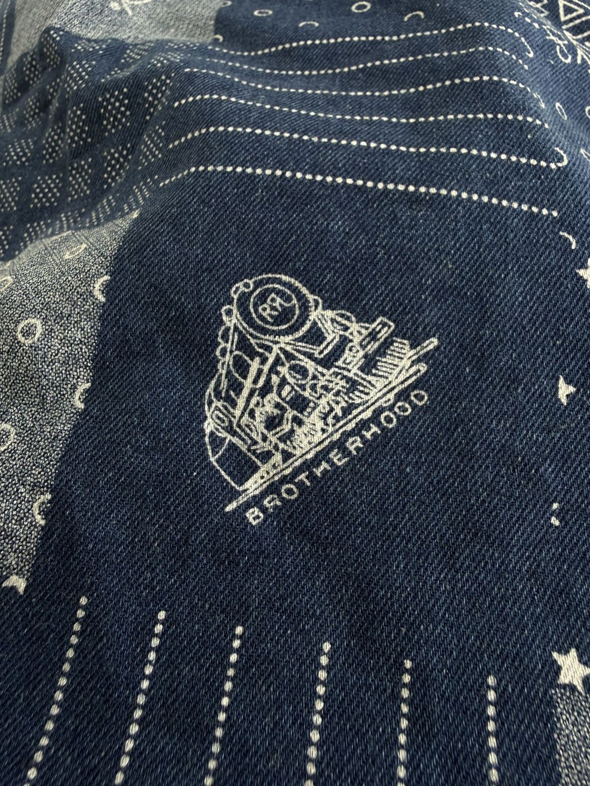 RRL Ralph Lauren RRL Double RL Ralph Lauren Denim Patch Work Shirt Blue Size US L / EU 52-54 / 3 - 4 Thumbnail
