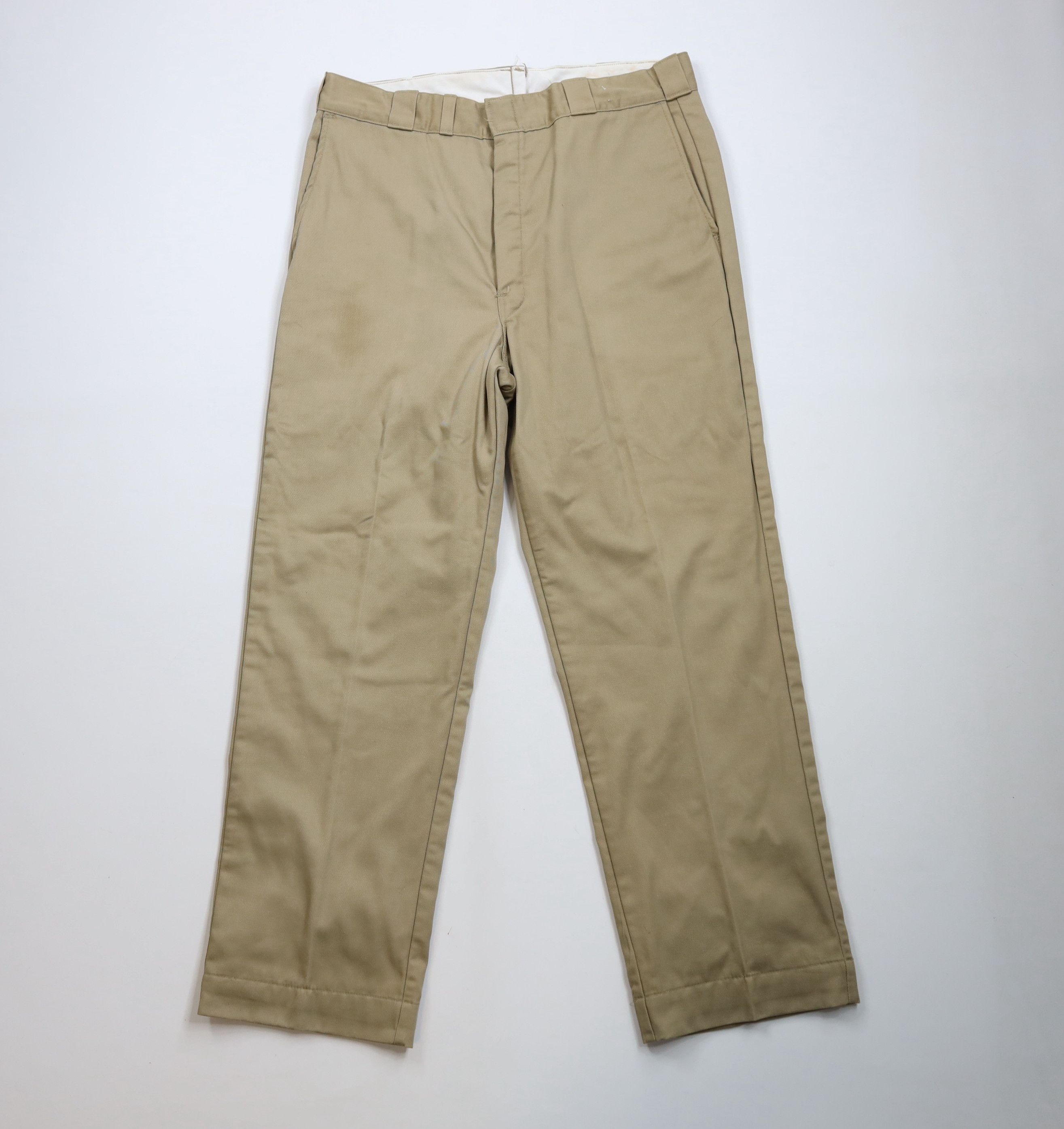 L.L. Bean × Vintage Vintage 70s LL Bean Lined Wide Leg Work Pants Beige USA Size US 36 / EU 52 - 2 Thumbnail