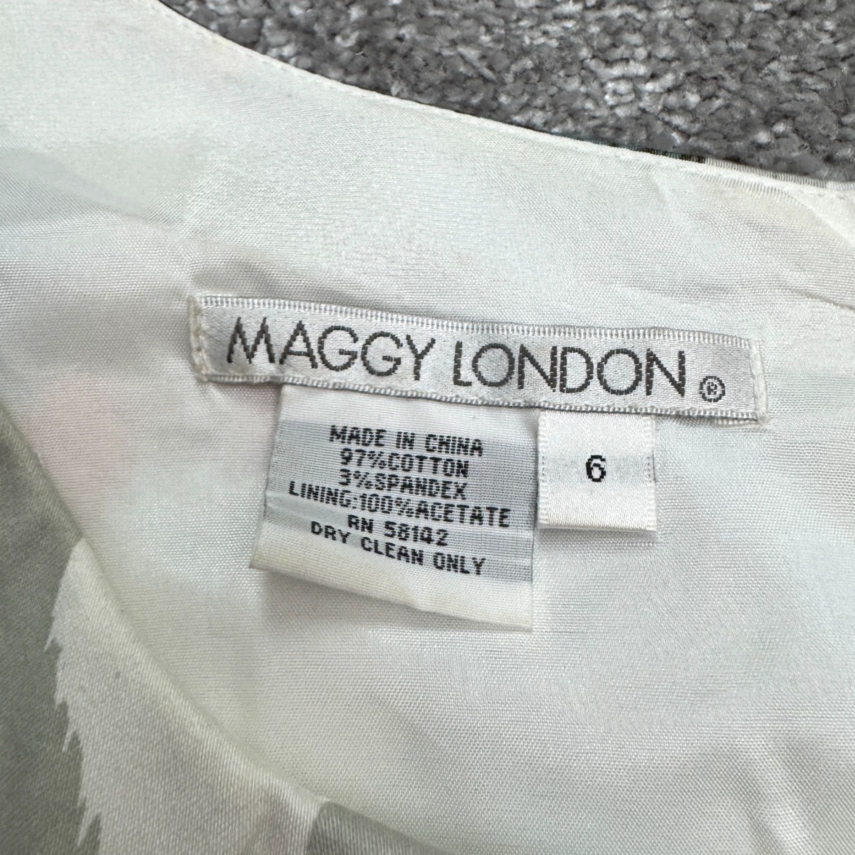 MAGGY LONDON Maggy London Abstract Sheath Dress Womens 6 Ikat Multicolor Knee Length Pockets Sleeveless Knit Cotton Blend Zip Size M / US 6-8 / IT 42-44 - 6 Thumbnail