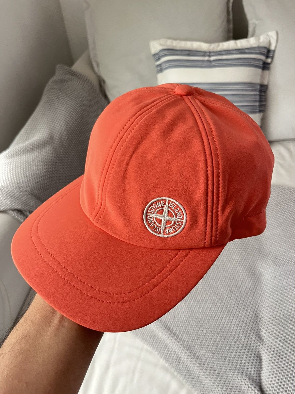 Stone Island Stone Island Hat Salmon Pink Size ONE SIZE - 1 Thumbnail